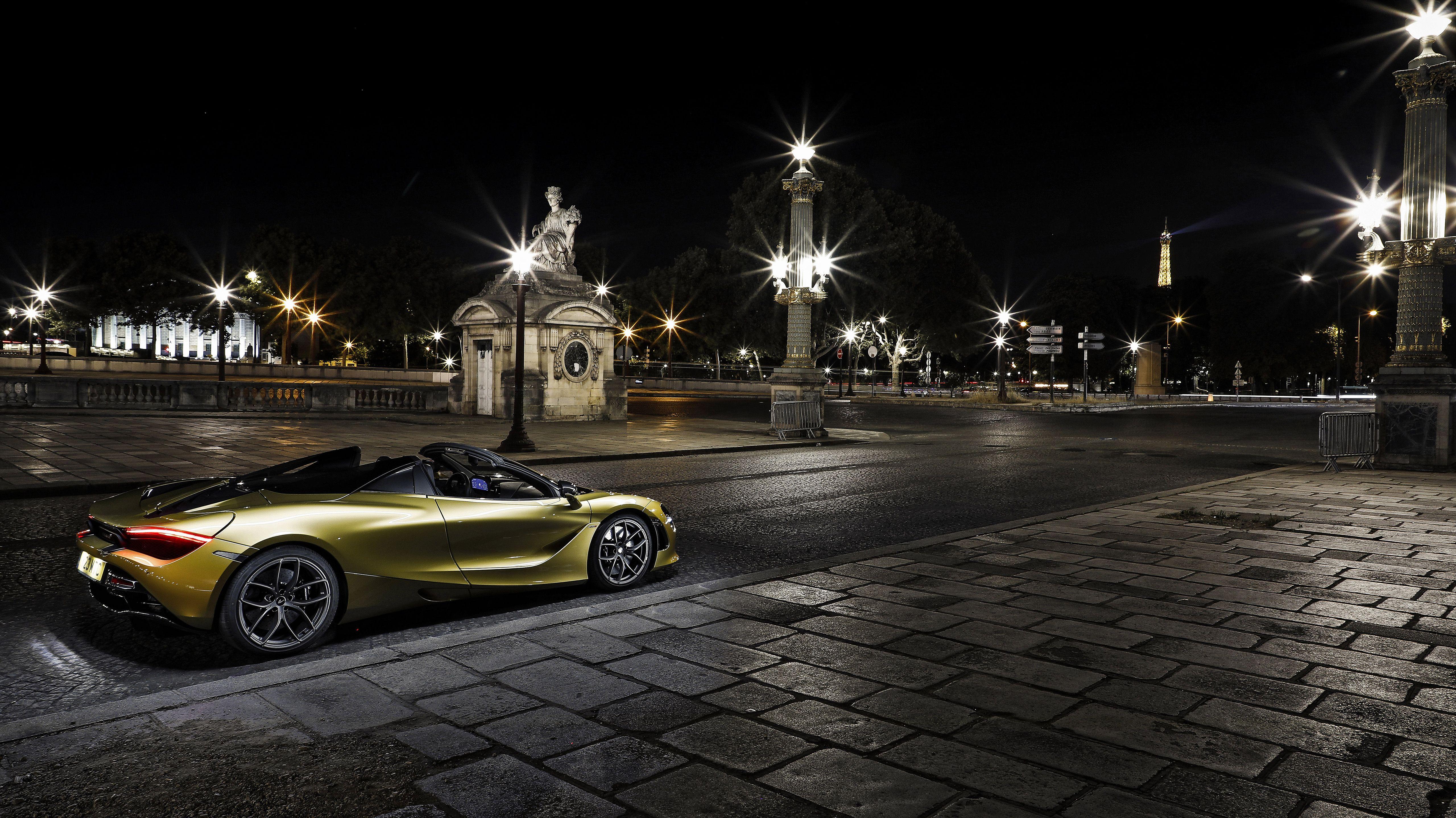 5120x2880 McLaren 720S Spider Paris Eiffel Tower 2019 5K 2 Wallpaper. HD
