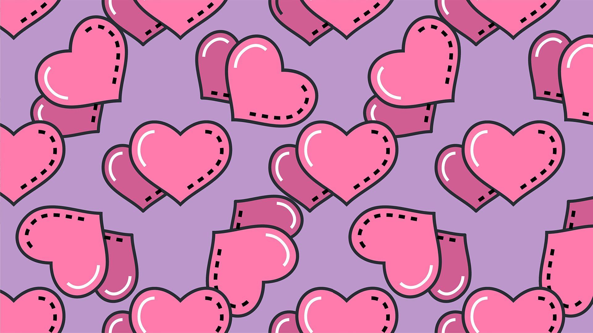 Heart TunnelPink Heart Background  Neon Heart Background Video  Wallpaper  Heart4K  YouTube