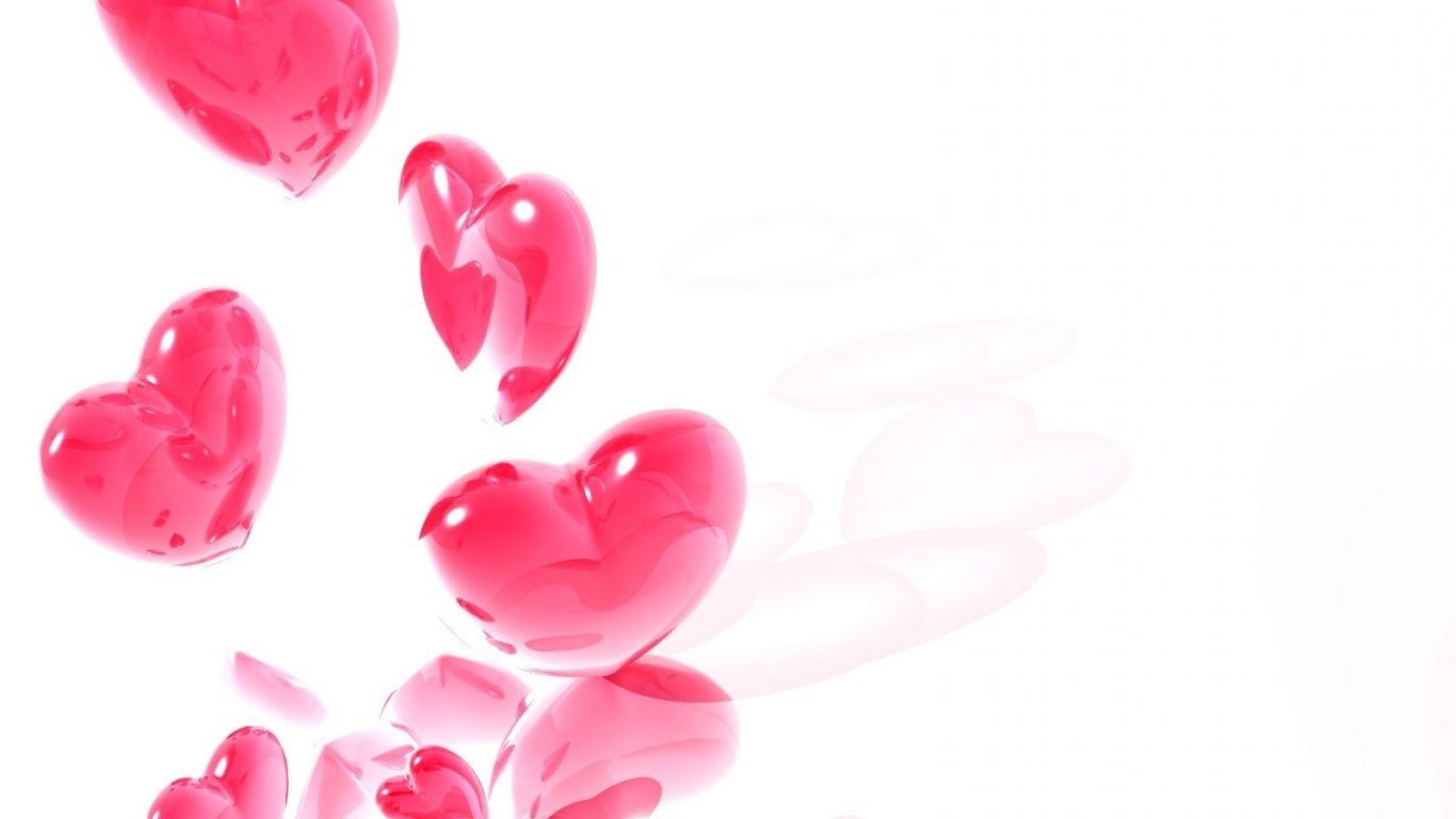 1366x768 Wallpaper Hearts With White Laptop Heart Pink Flight 1366x768