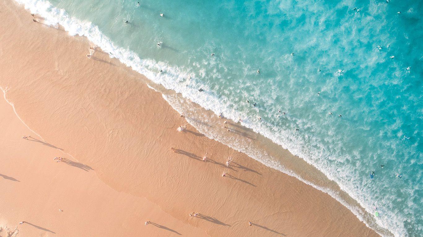 1366x768 Sea Vacation Beach Ocean Summer Nature Wallpaper