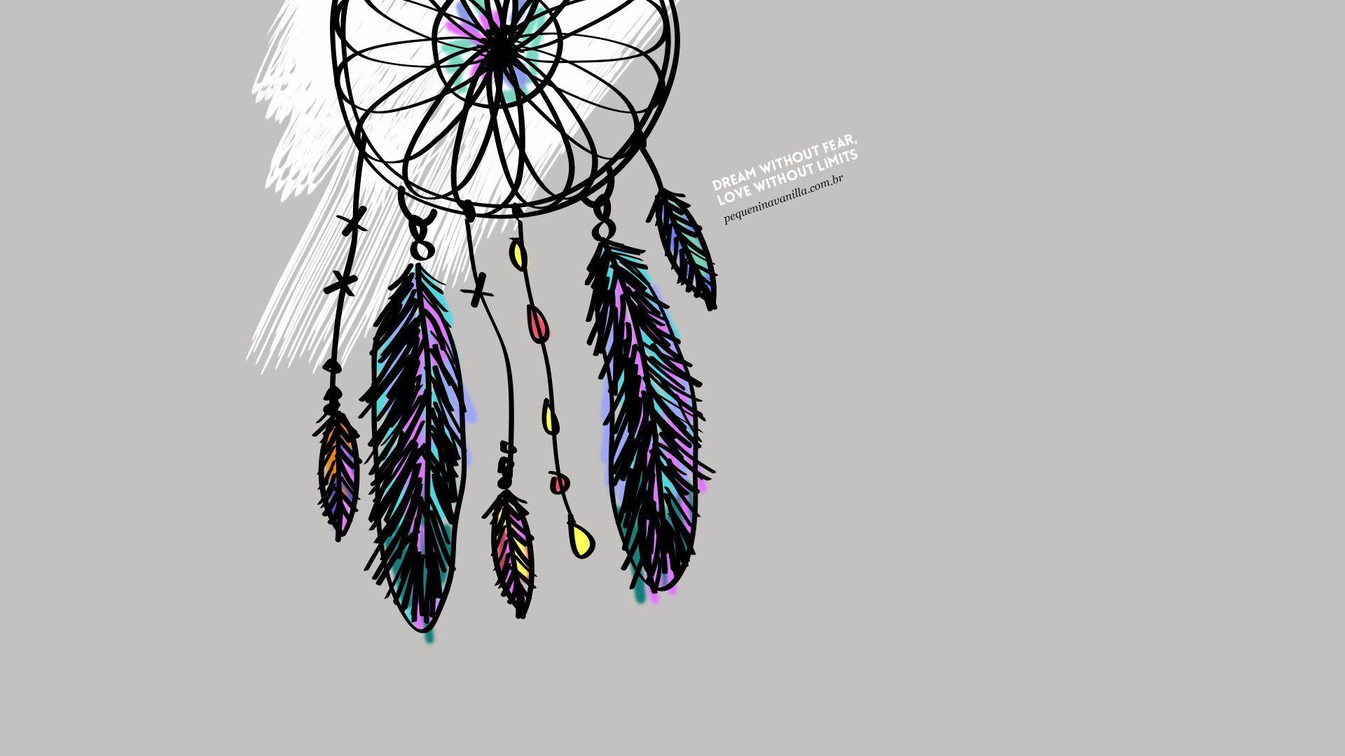 1920x1080 Wolf Dreamcatcher Wallpaper