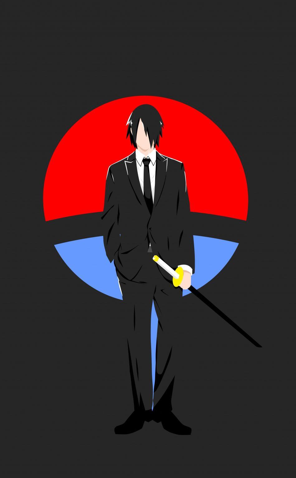 950x1534 Download 950x1534 wallpaper minimal, sasuke uchiha, naruto, anime