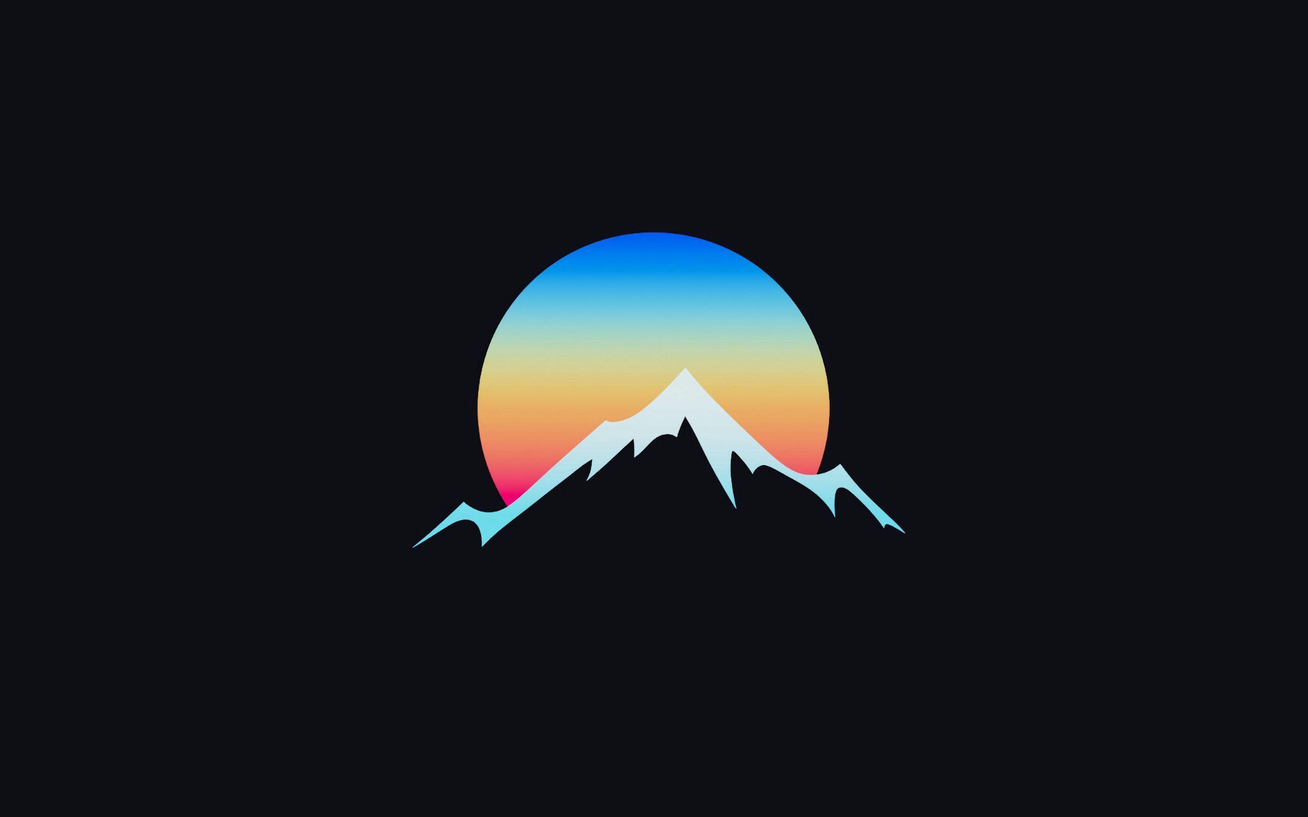 2560x1600 Download wallpaper 2560x1600 mountain, moon, art, vector