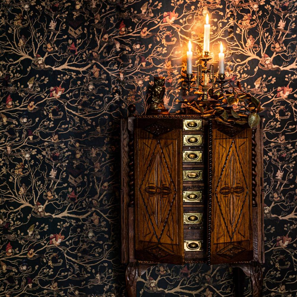 1000x1000 Black Family Tapestry Wallpaper Potter Wallpaper Mural