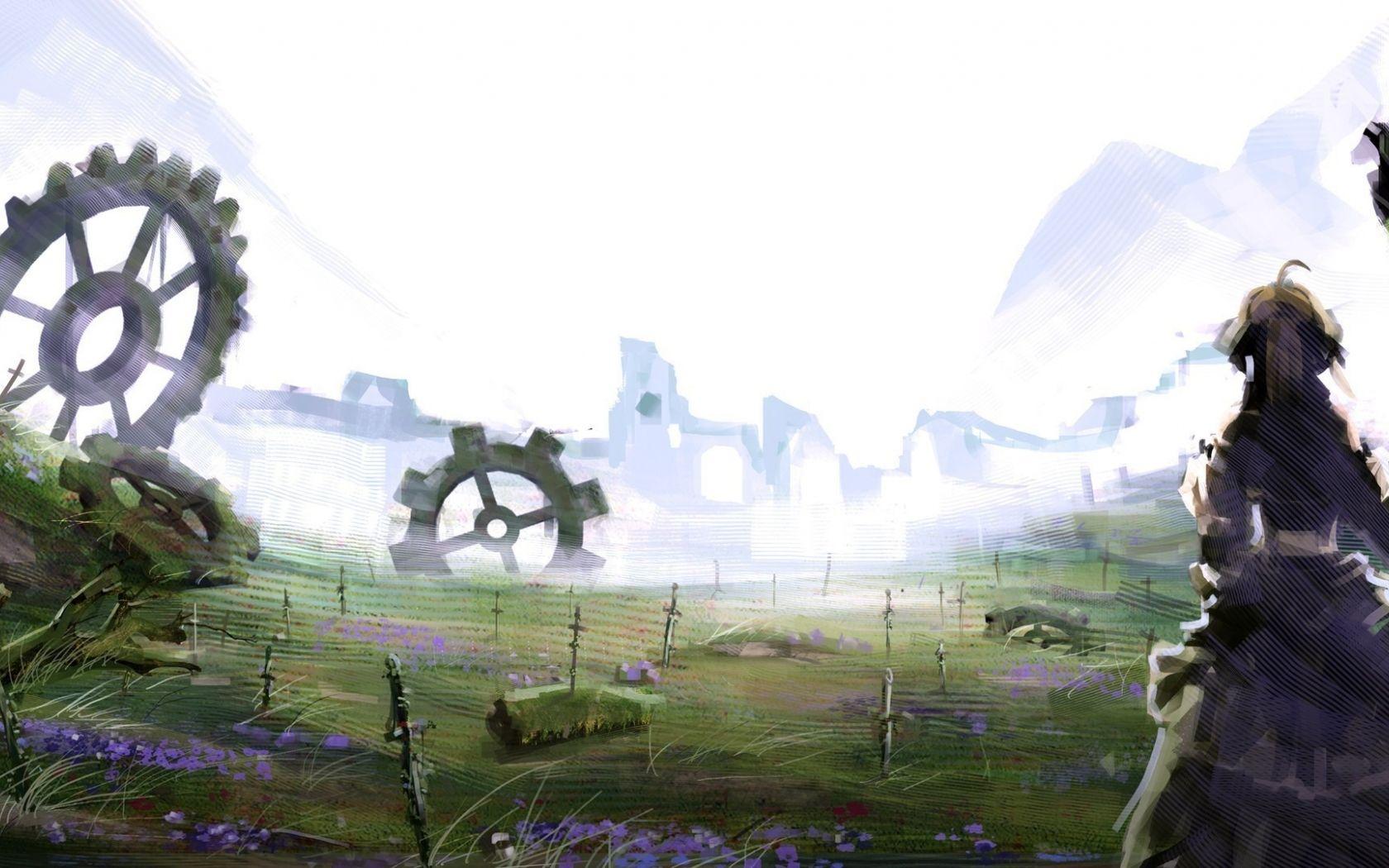 1680x1050 Free download Night Unlimited Blade Works Computer Wallpaper