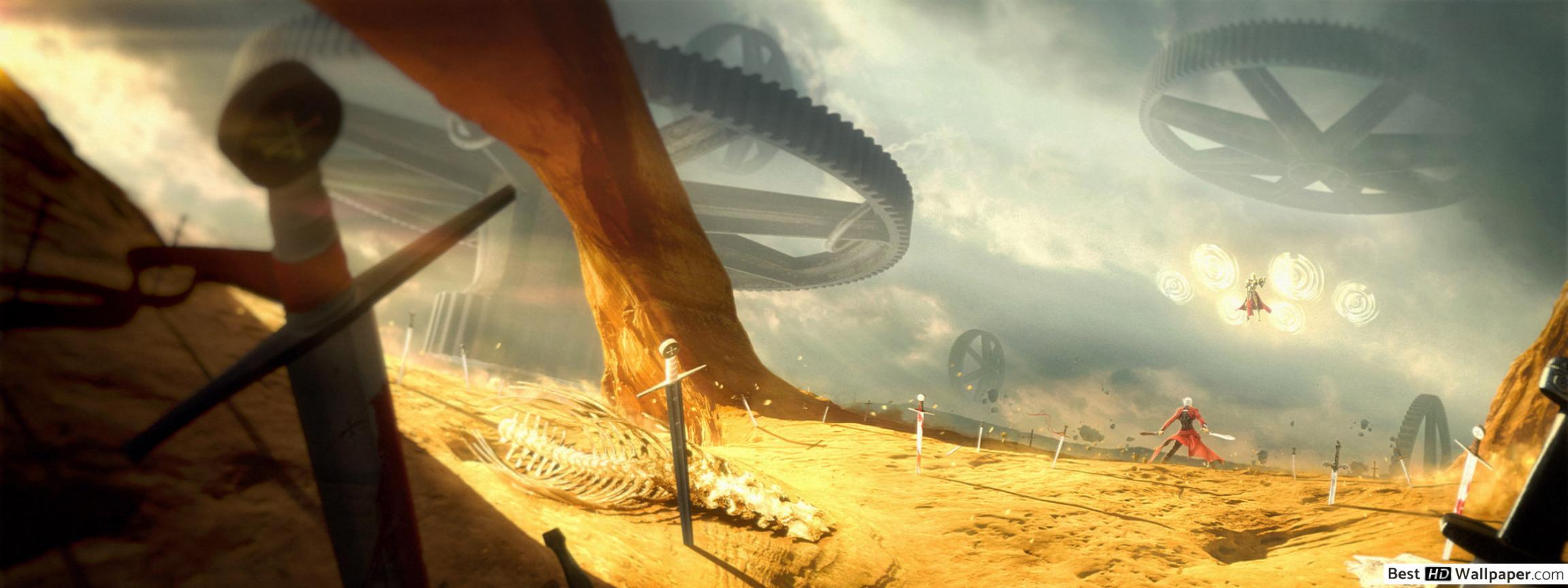 2304x864 Dual Blade Works Wallpaper