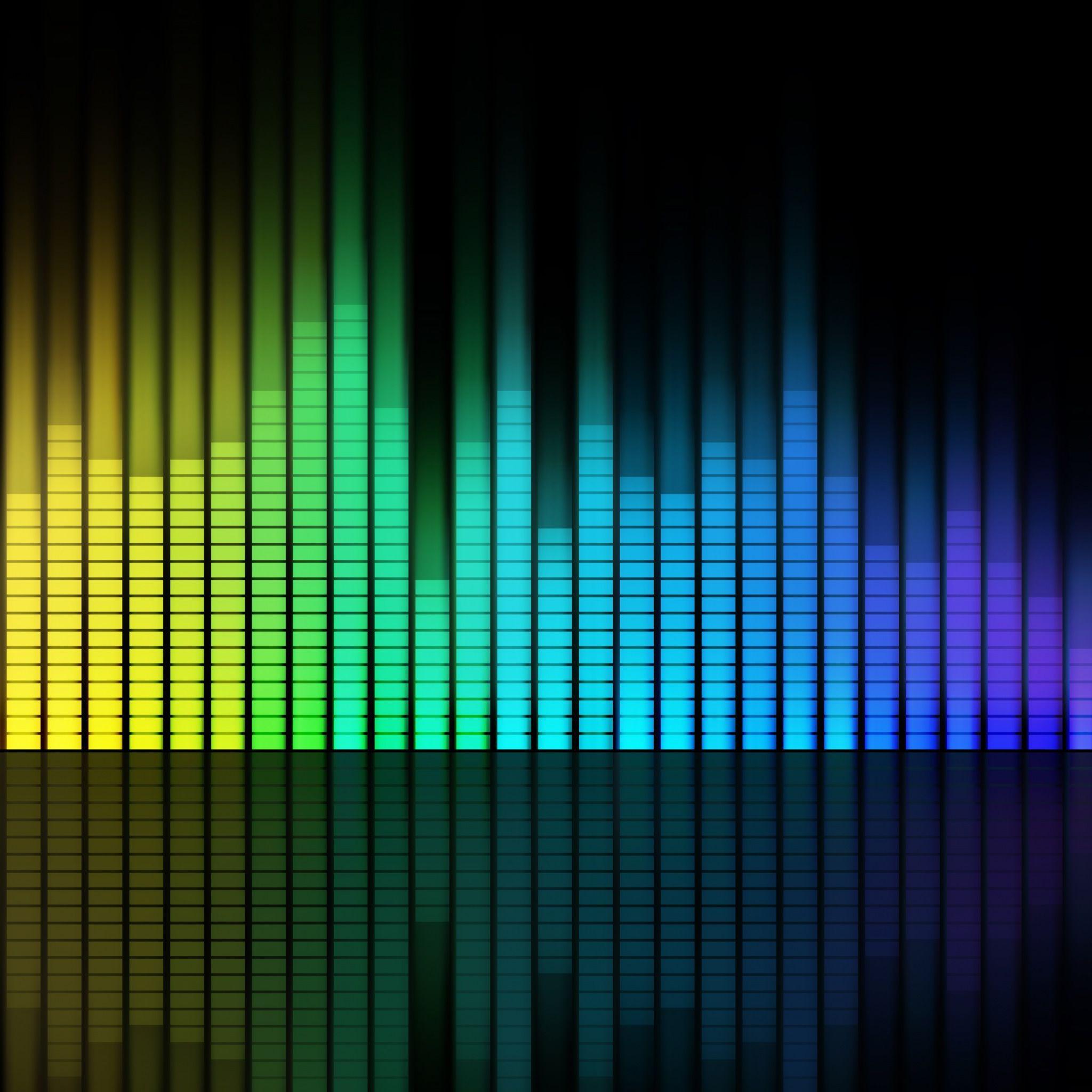 2048x2048 Music Equalizer iPad Air Wallpaper Free Download