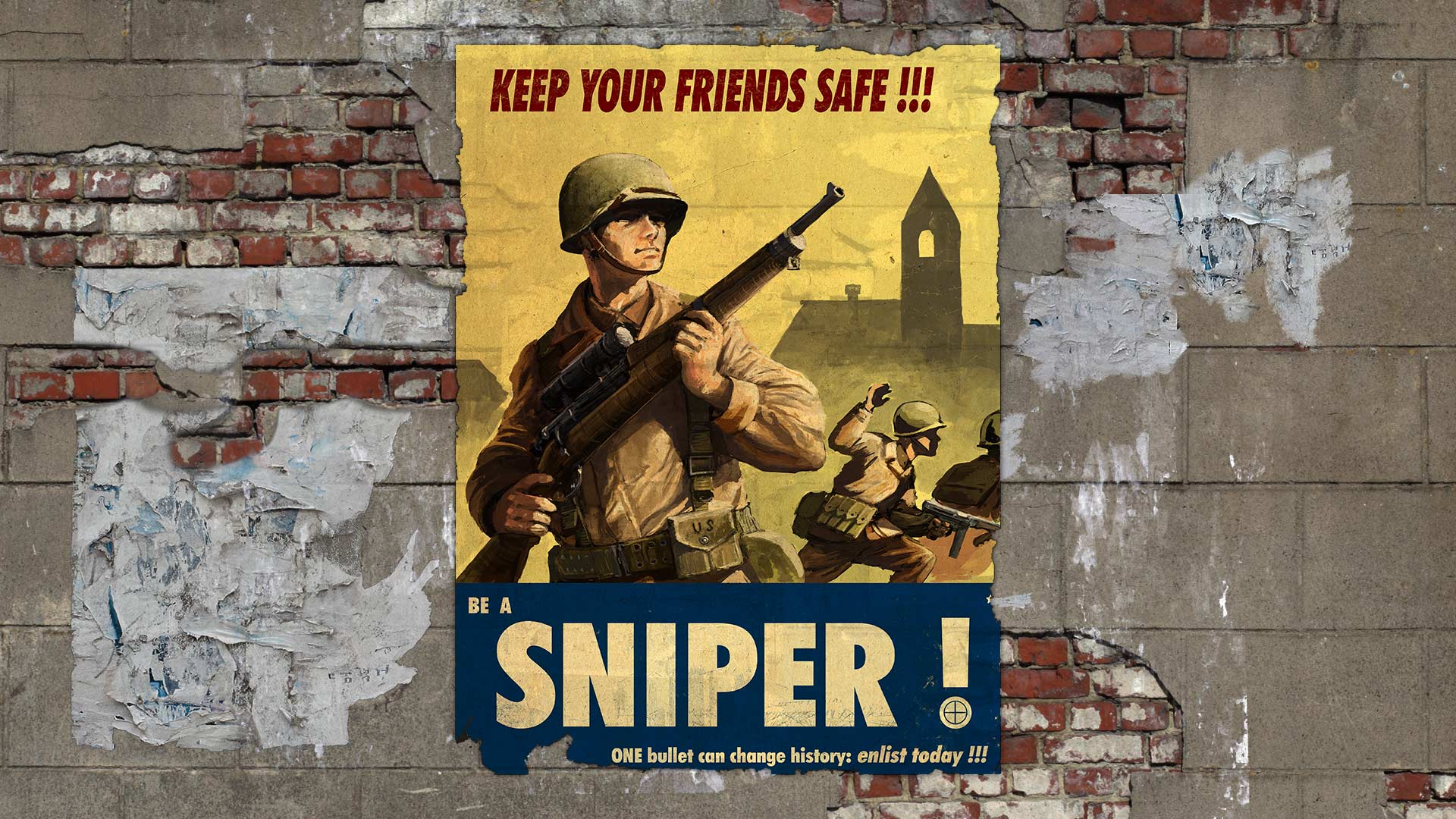 1920x1080 Sniper Elite V2 Artwork. Steam Trading Cards