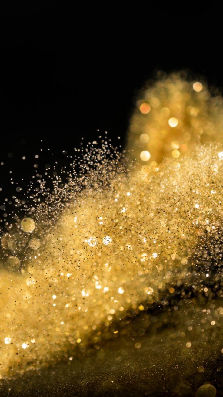 736x1308 Gold Glitter Festive Christmas iPhone 11 Wallpaper