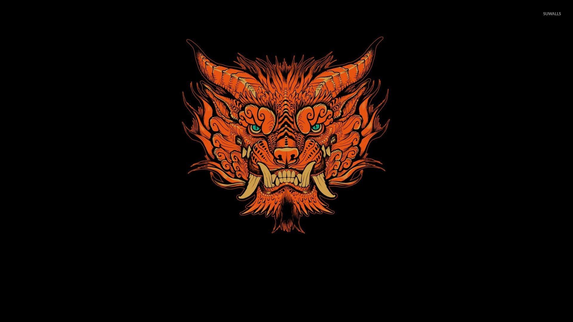 1920x1080 Chinese Guardian Lions Wallpaper