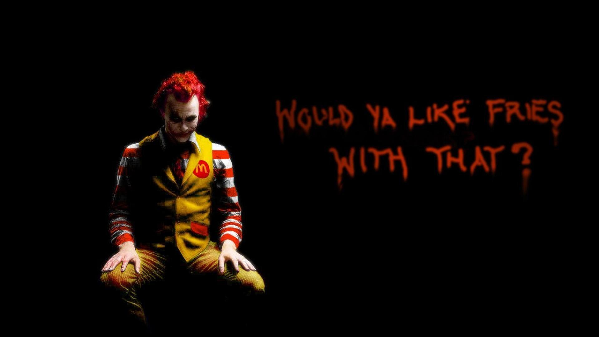 1920x1080 Joker Ronald McDonald parody. Funny wallpaper picture, Joker