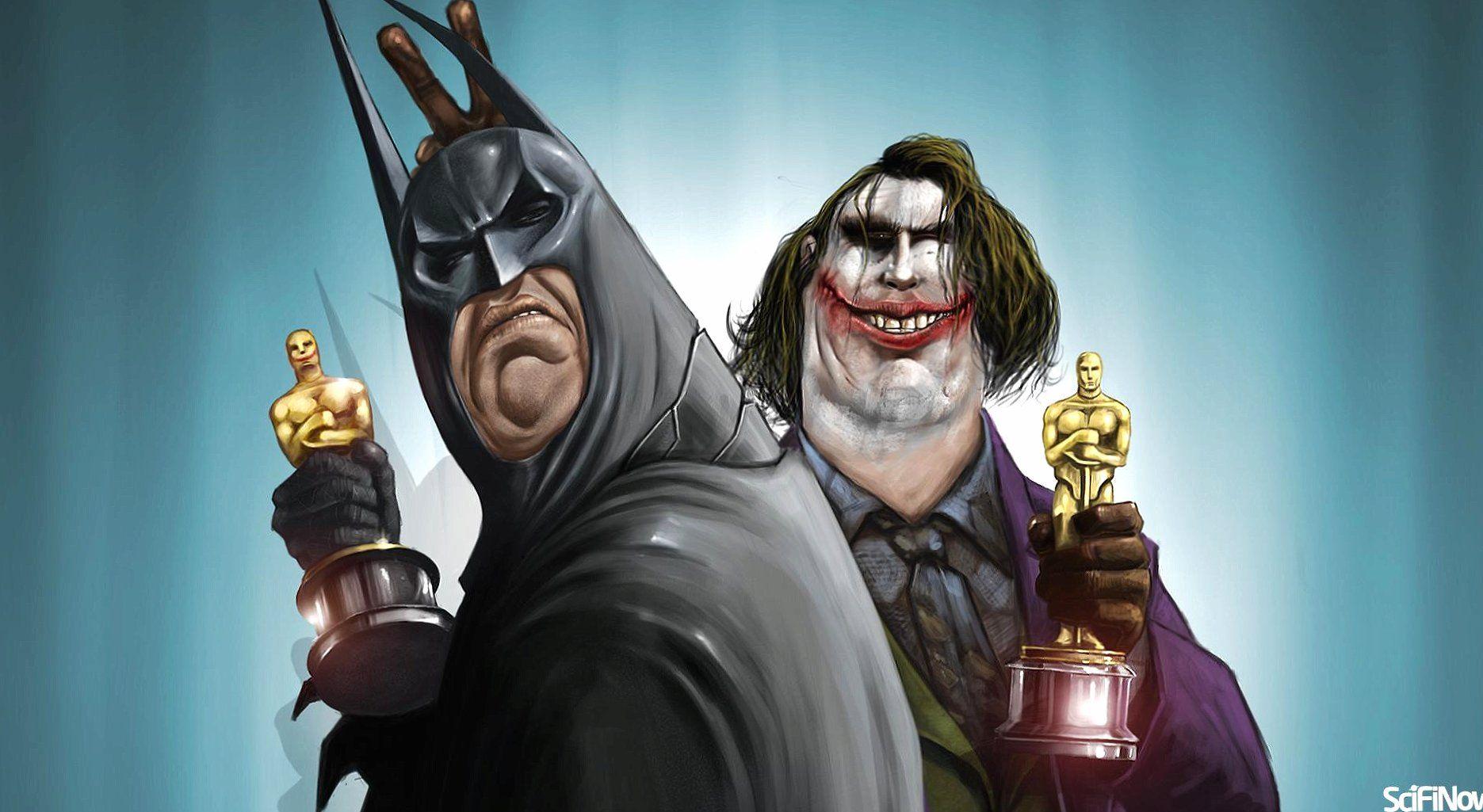 1871x1025 Funny joker and batman fat and old Wallpaper HD Download