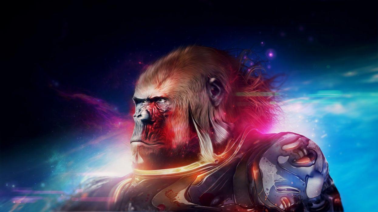 1245x700 Monkey Warrior Ảo tưởng hành tinh khỉ phim phim khỉ đột hình nền
