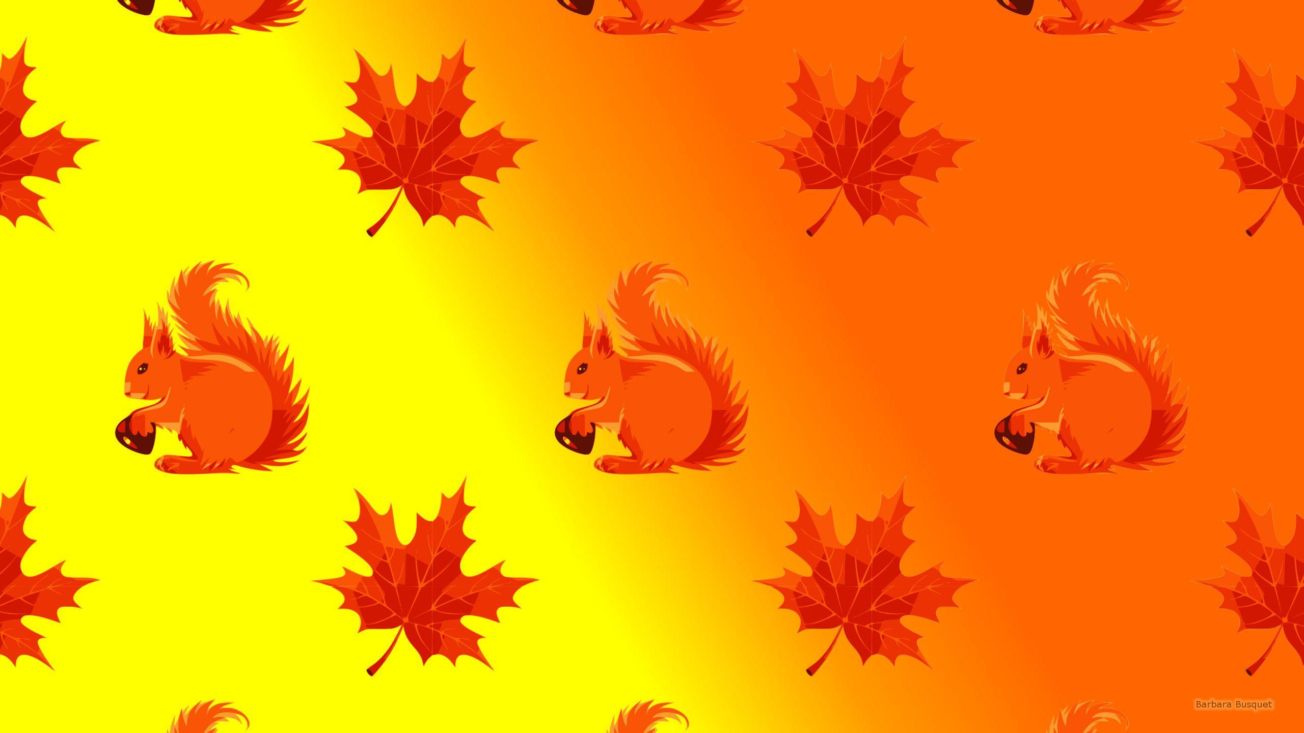 2560x1440 Fall pattern wallpaper's HD Wallpaper
