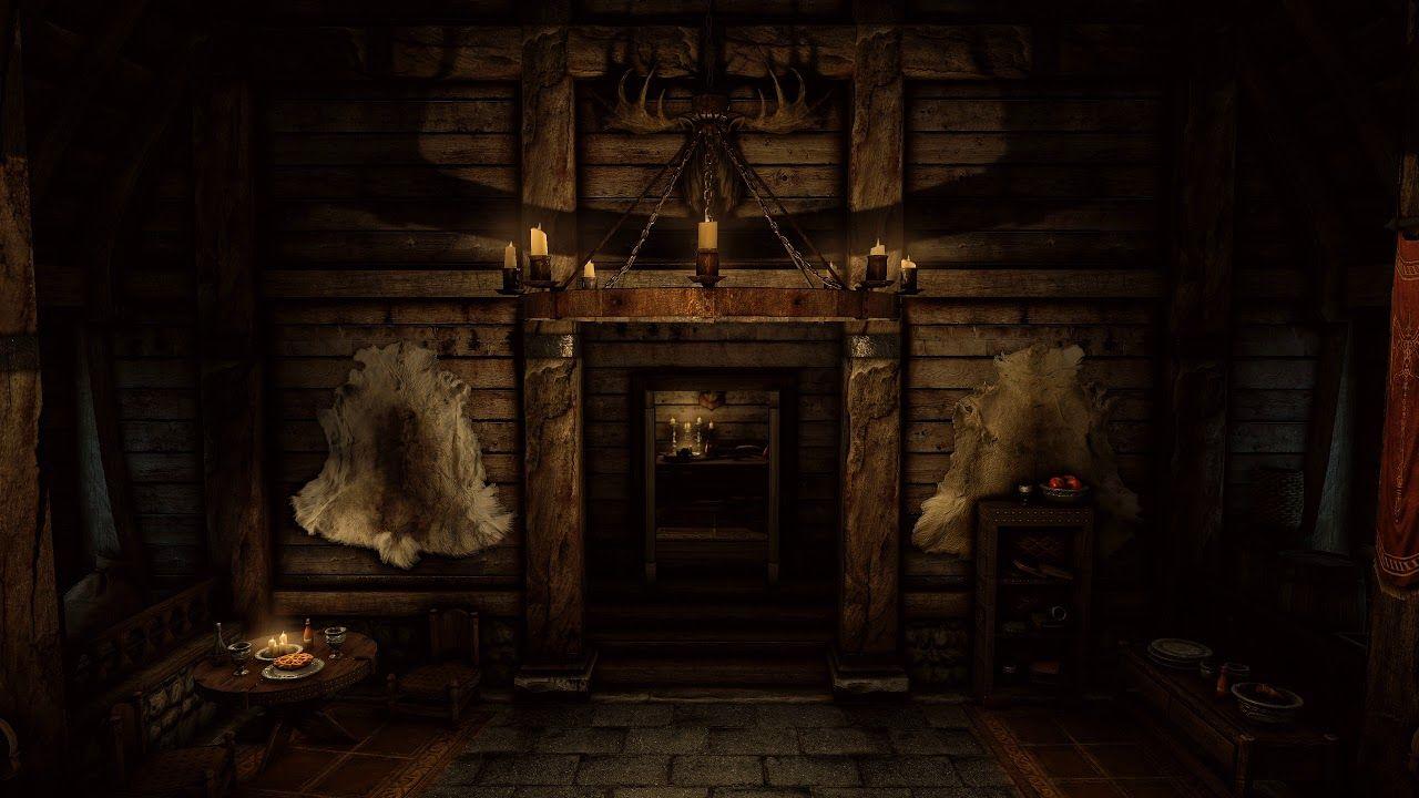 1280x720 The Rustic Cabin - (ES Skyrim) - [Live Wallpaper] 4K