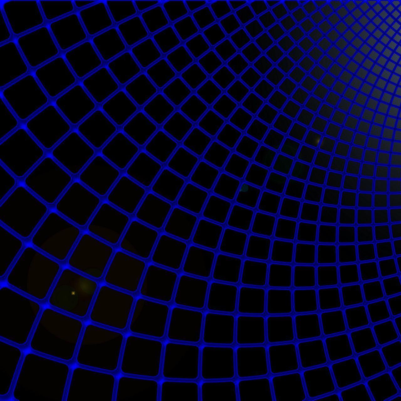 1280x1280 Download wallpaper 1280x1280 grid, blue, black, futuristic ipad