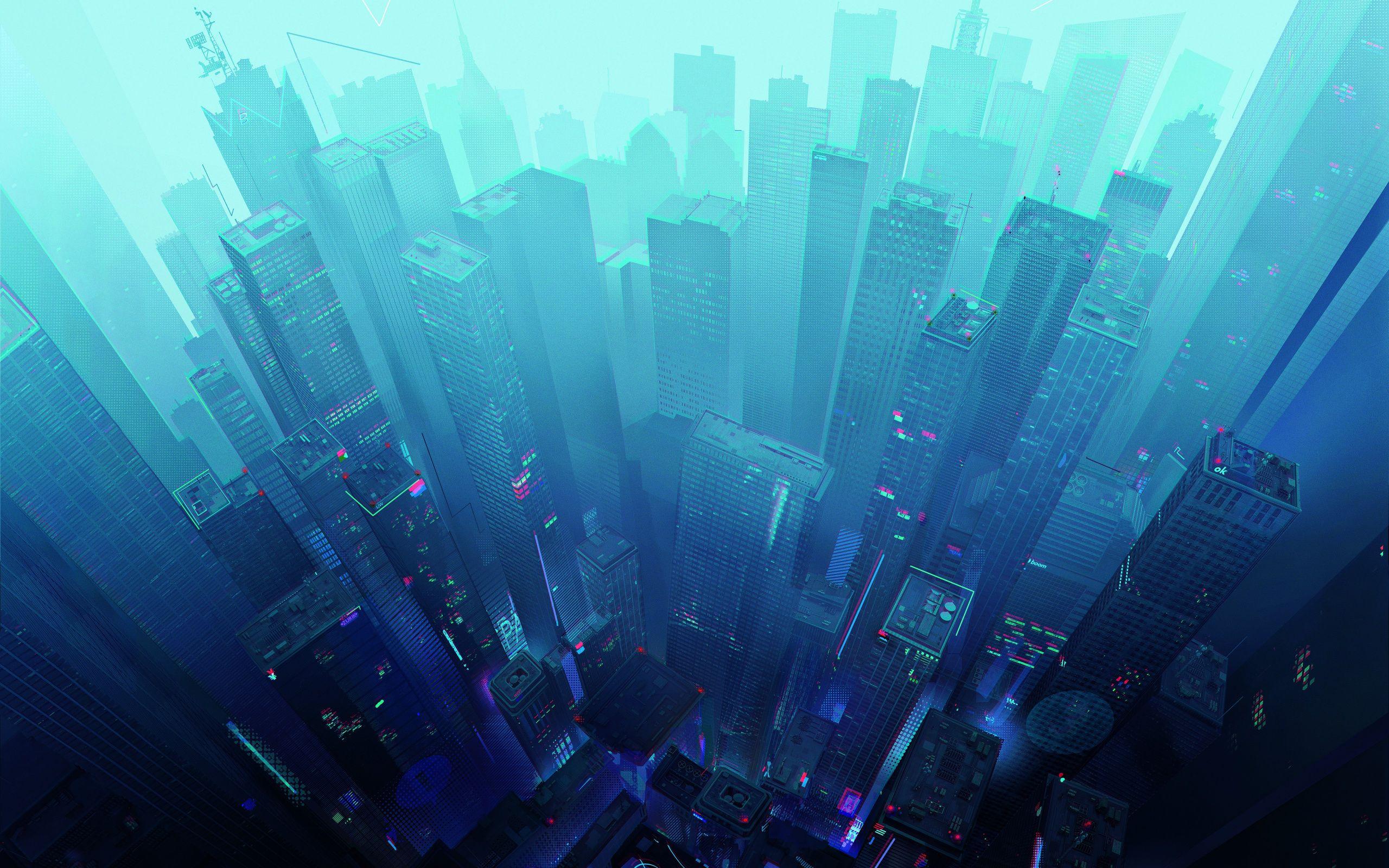 Blue Futuristic Background