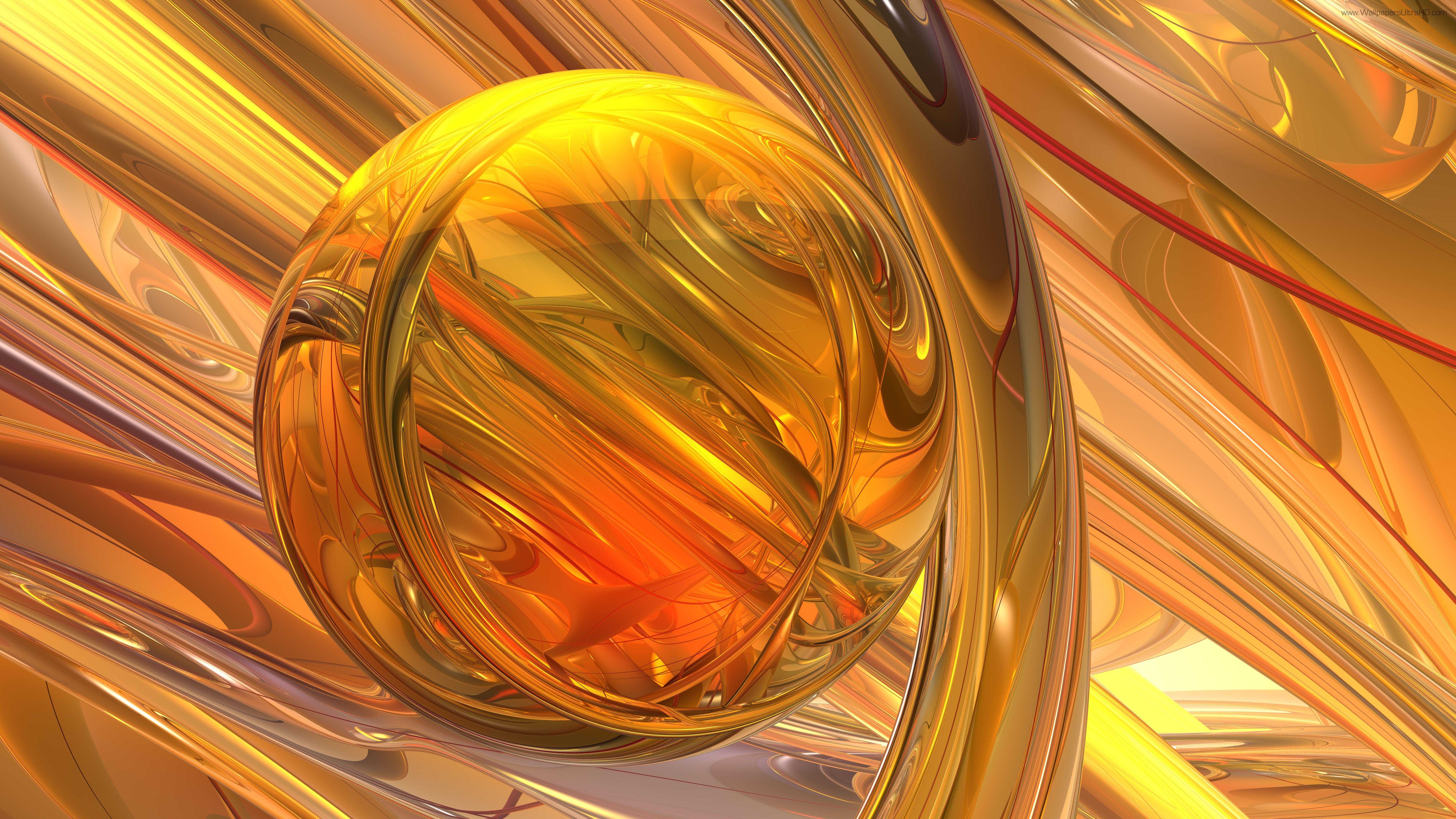 7680x4320 Abstract gold 4K version