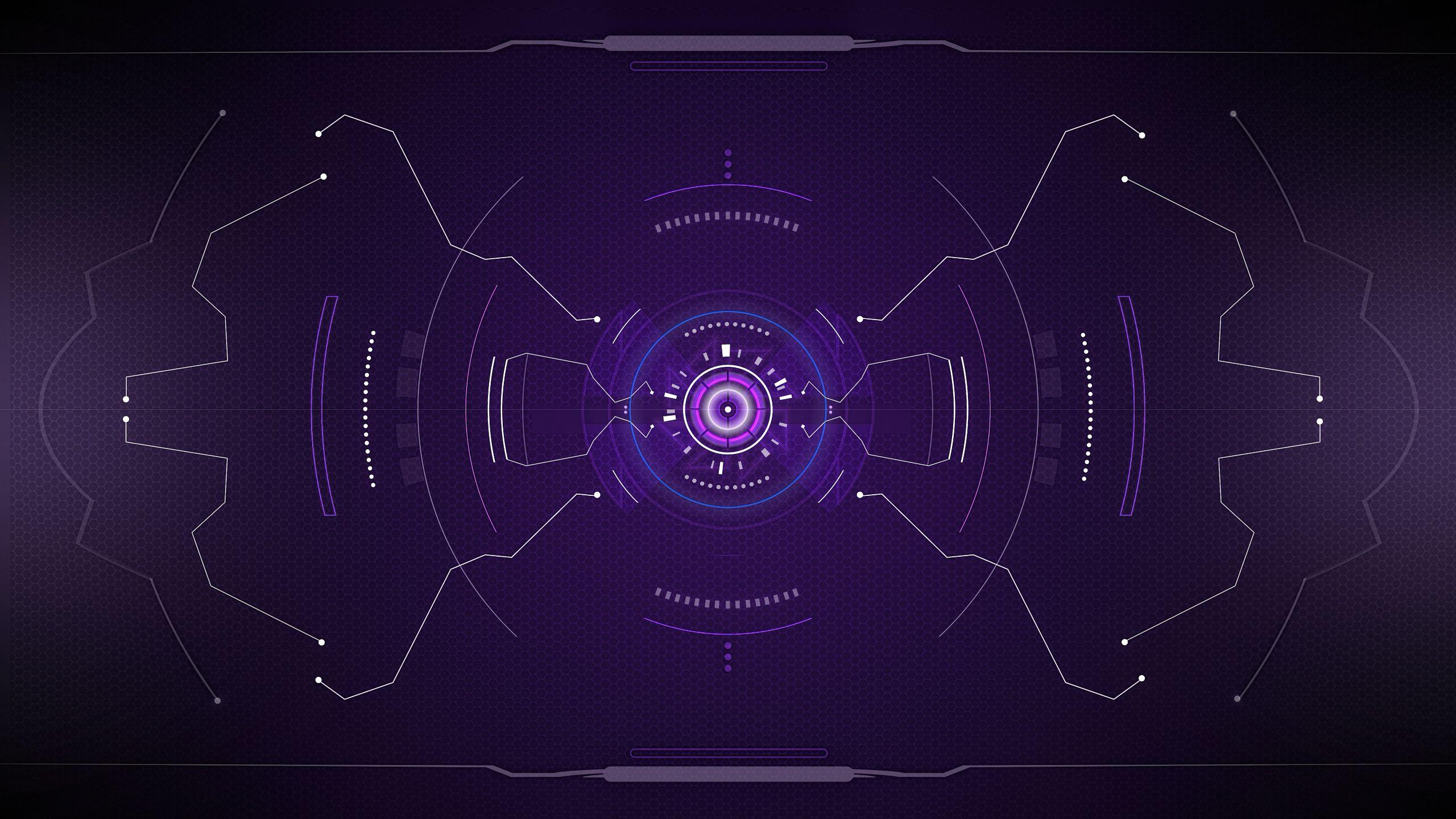 2560x1440 Futuristic Sci Fi HUD 1440P Resolution Wallpaper, HD Hi