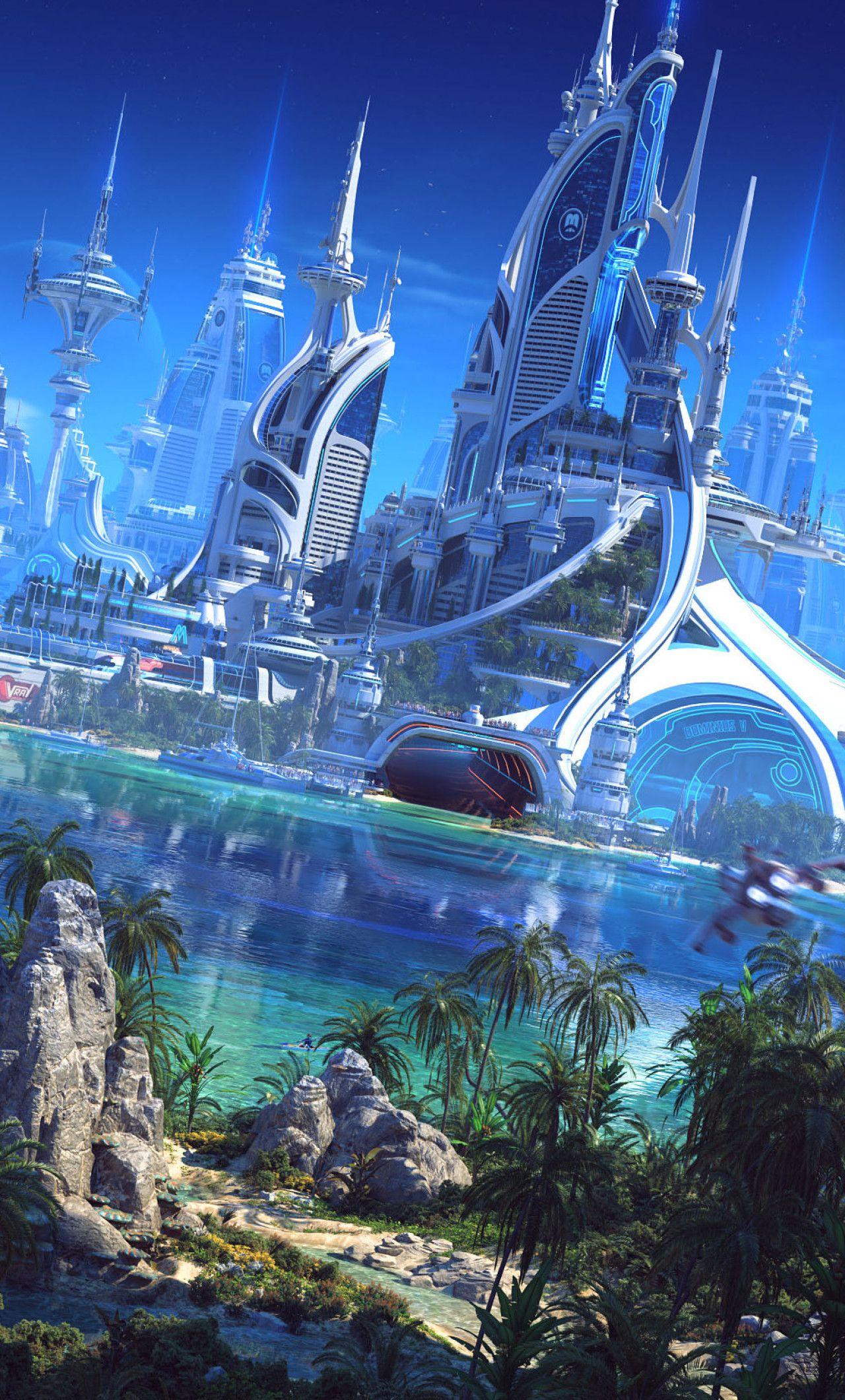 1280x2120 Futuristic World iPhone HD 4k Wallpaper, Image