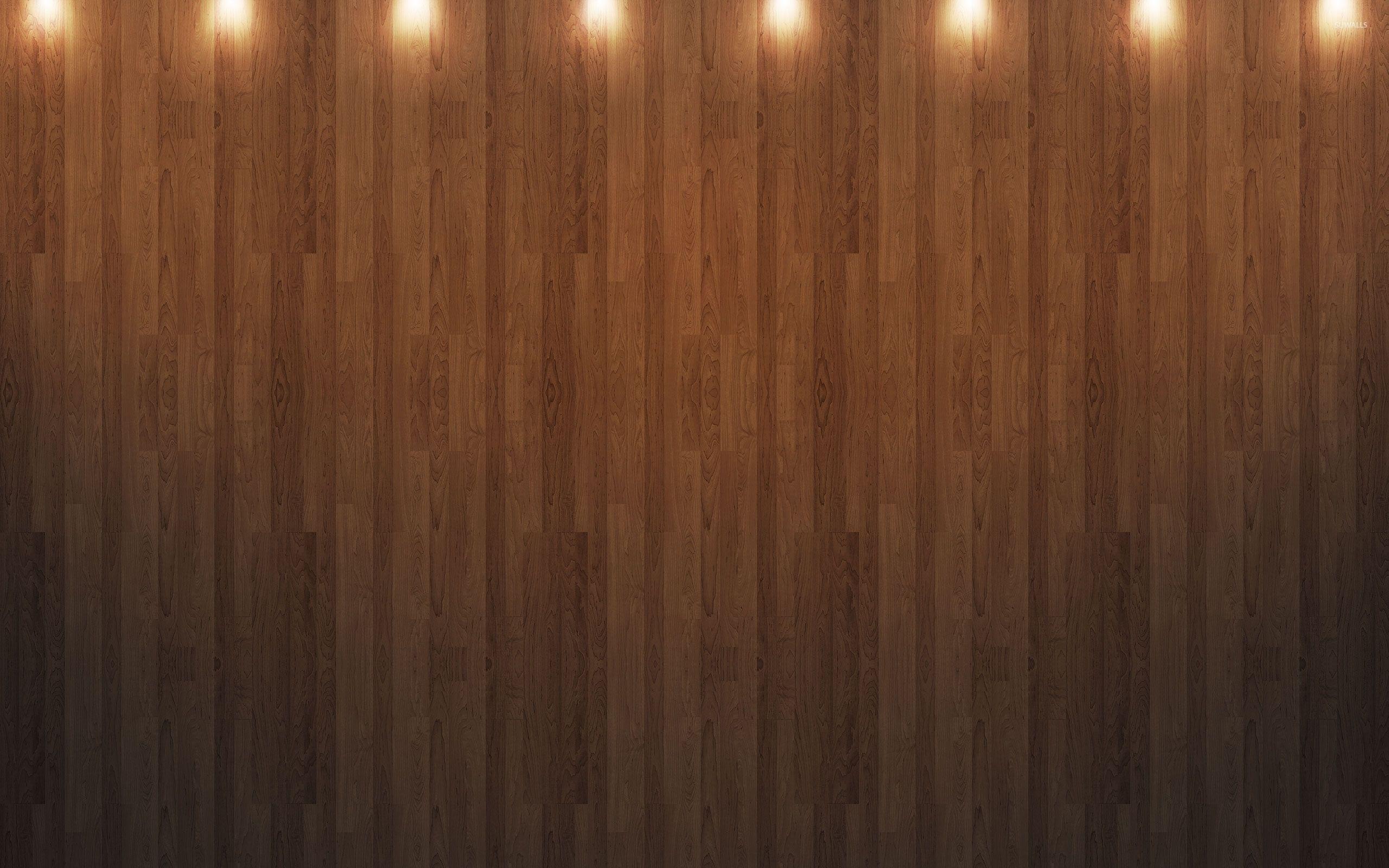2560x1600 Đèn chiếu sáng điểm trên hình nền tường gỗ - Hình nền nghệ thuật số