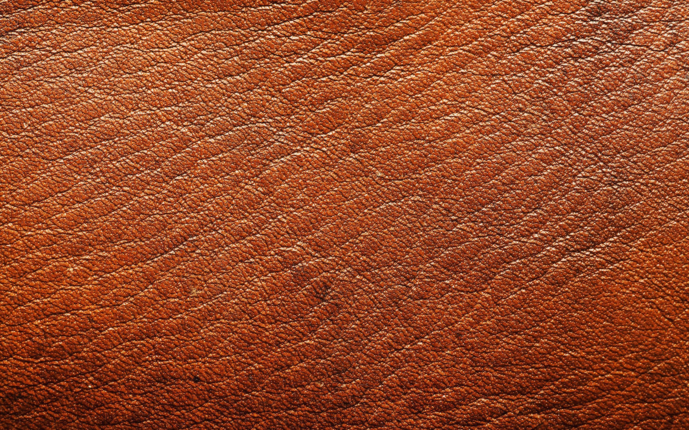 2880x1800 Download wallpaper brown leather, brown background, leather