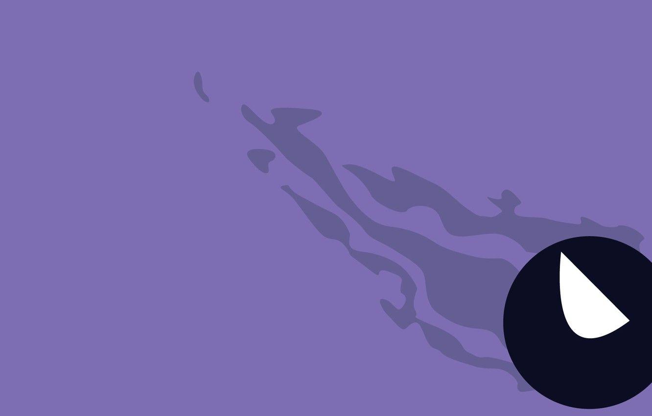 1332x850 Wallpaper image, pokemon, pokemon, gastly, gastly, hasn't finished image for desktop, section минимализм