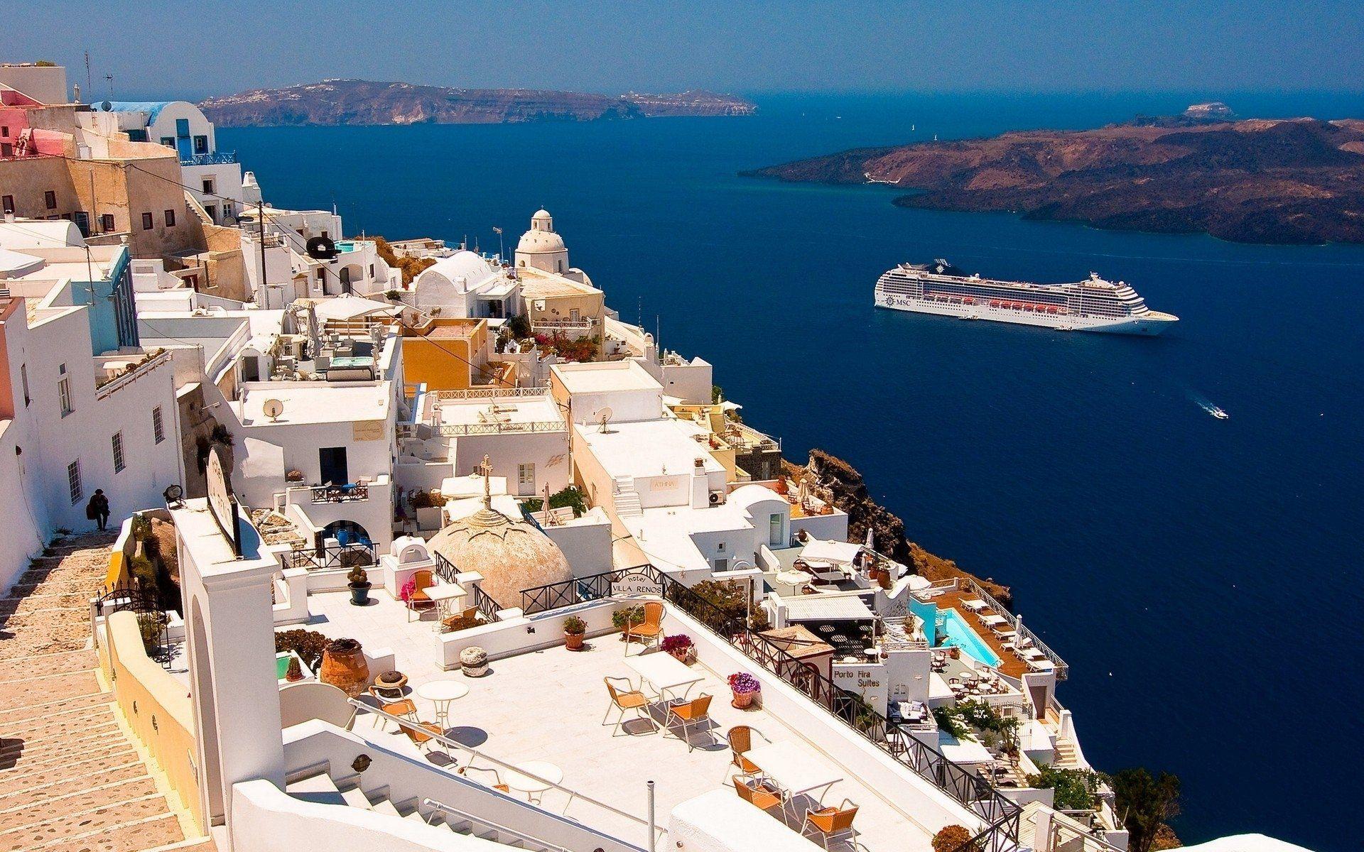 1920x1200 Santorini HD Wallpaper and Background Image