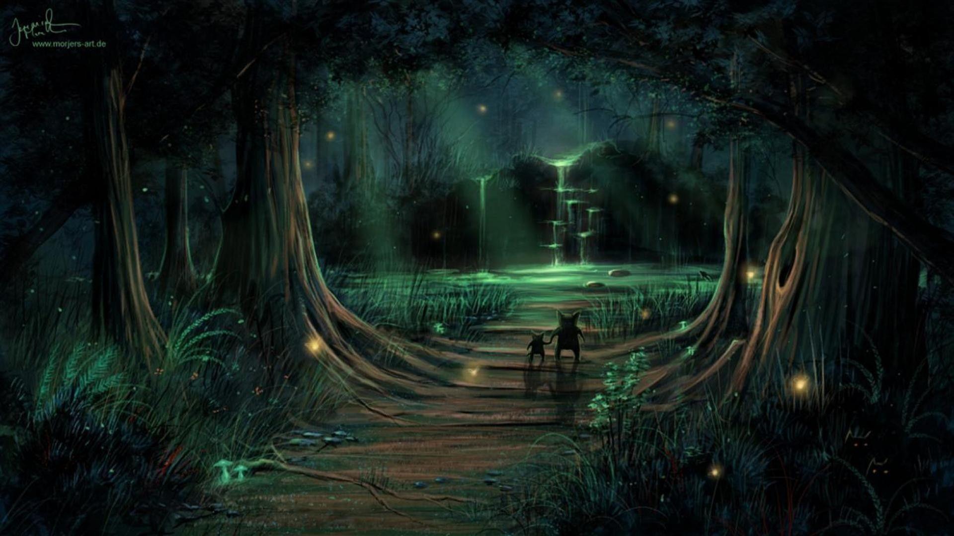 Fairy Forest at Night Wallpapers - Top Free Fairy Forest at Night