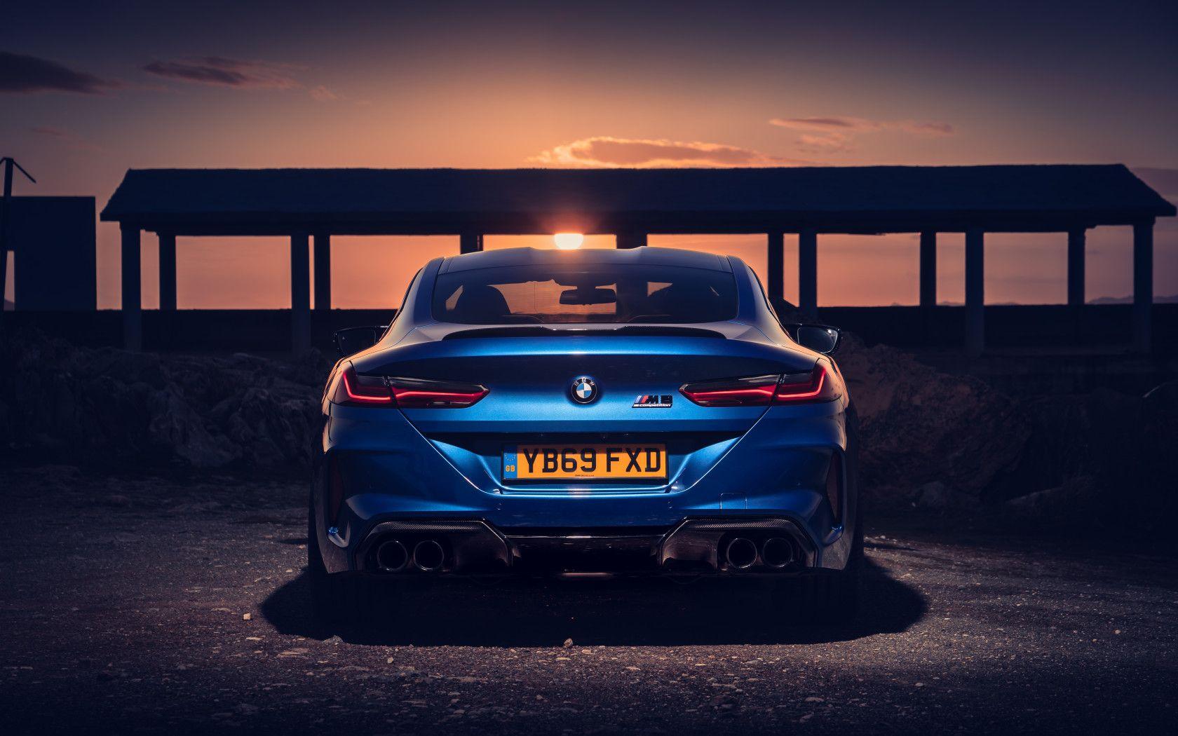 1680x1050 BMW M8 Competition Rear View 5k 1680x1050