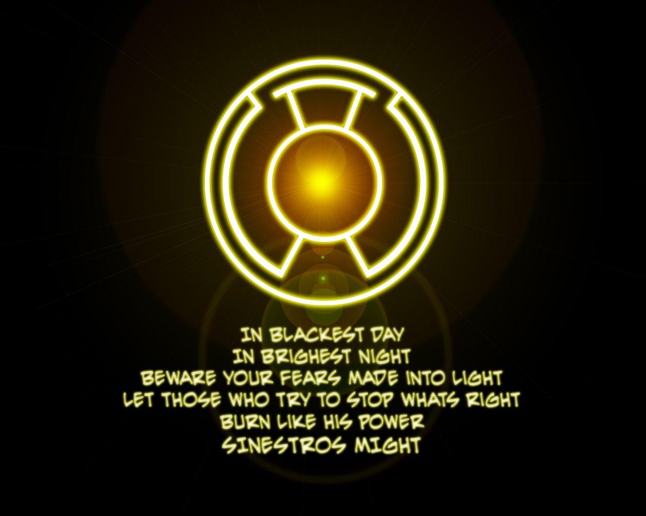 1280x1024 Free download Comics Green Lantern Yellow Lantern Sinestro