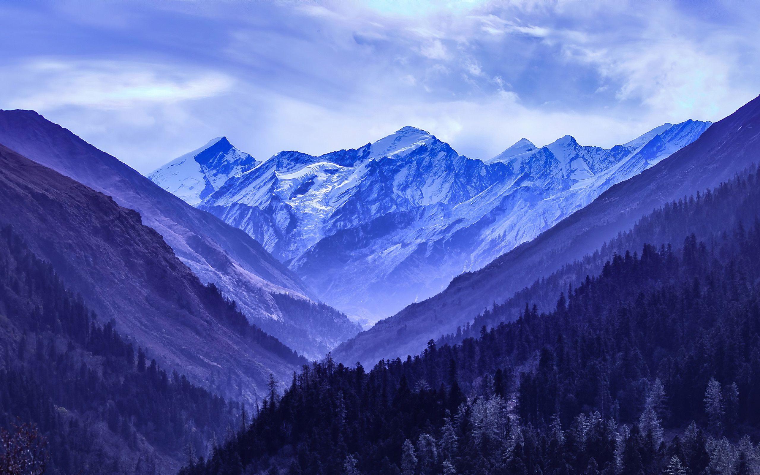 2560x1600 Snowy Blue Mountains 4k 2560x1600 Resolution HD 4k