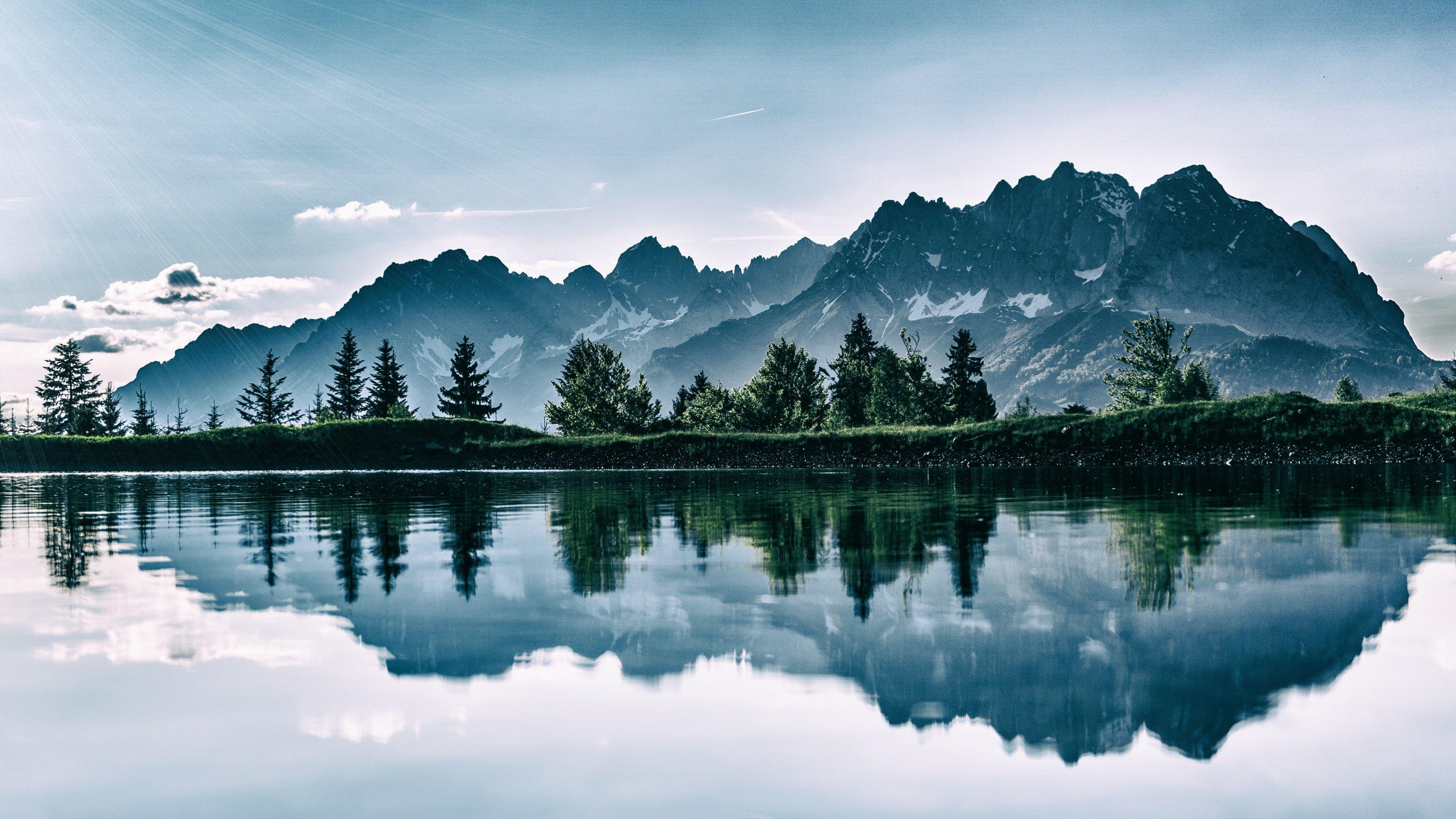3840x2160 4K Mountains and Lake. [3840x2160]