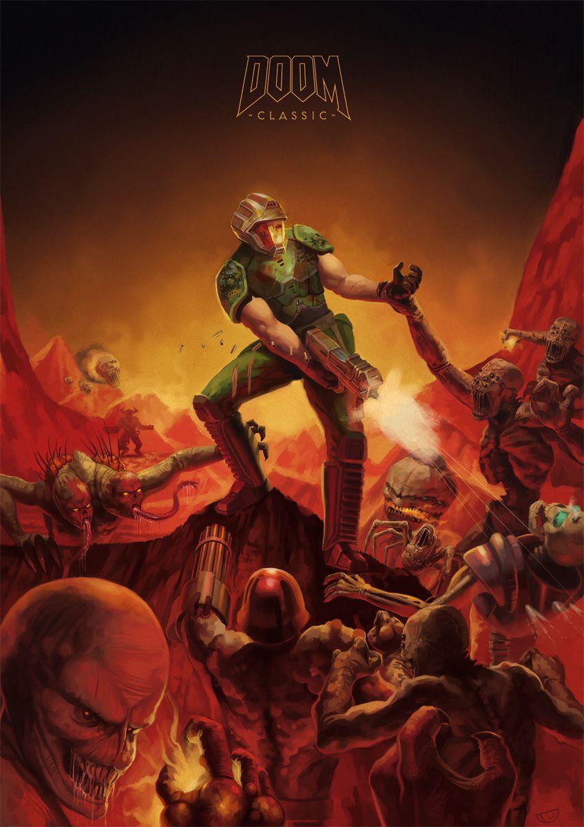 848x1200 DOOM CLASSIC WALLPAPER FOR PHONE