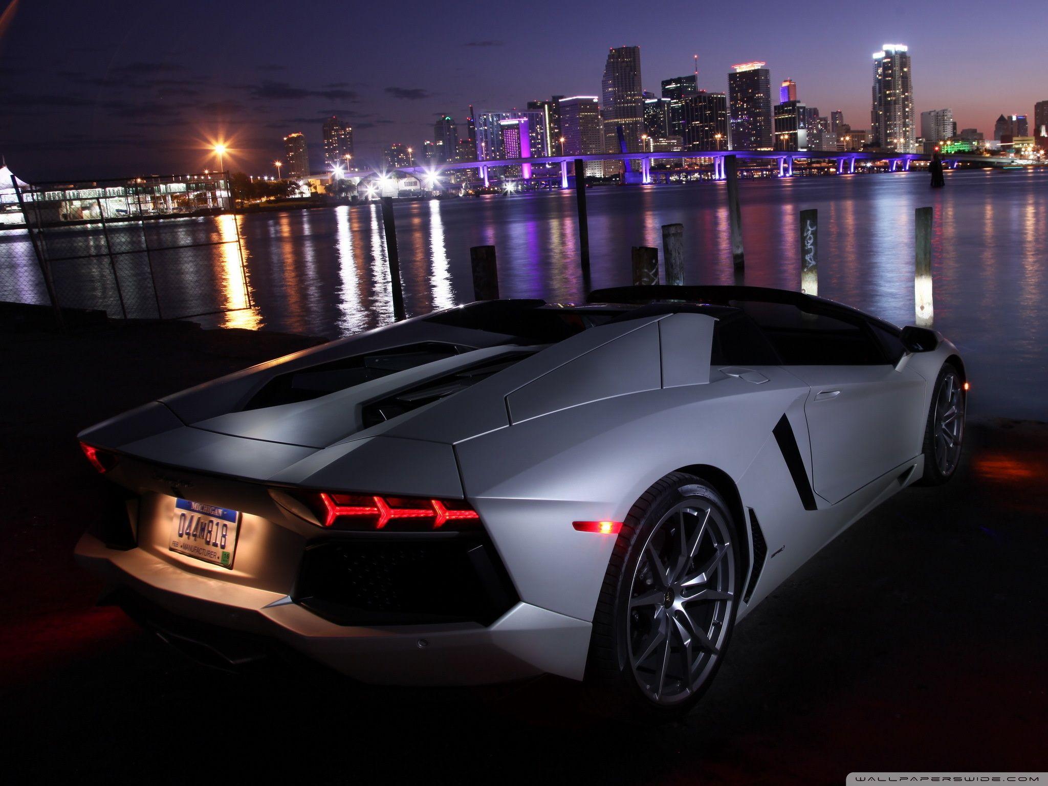 2048x1536 Lamborghini Aventador vào ban đêm ❤ Hình nền máy tính để bàn HD 4K cho 4K