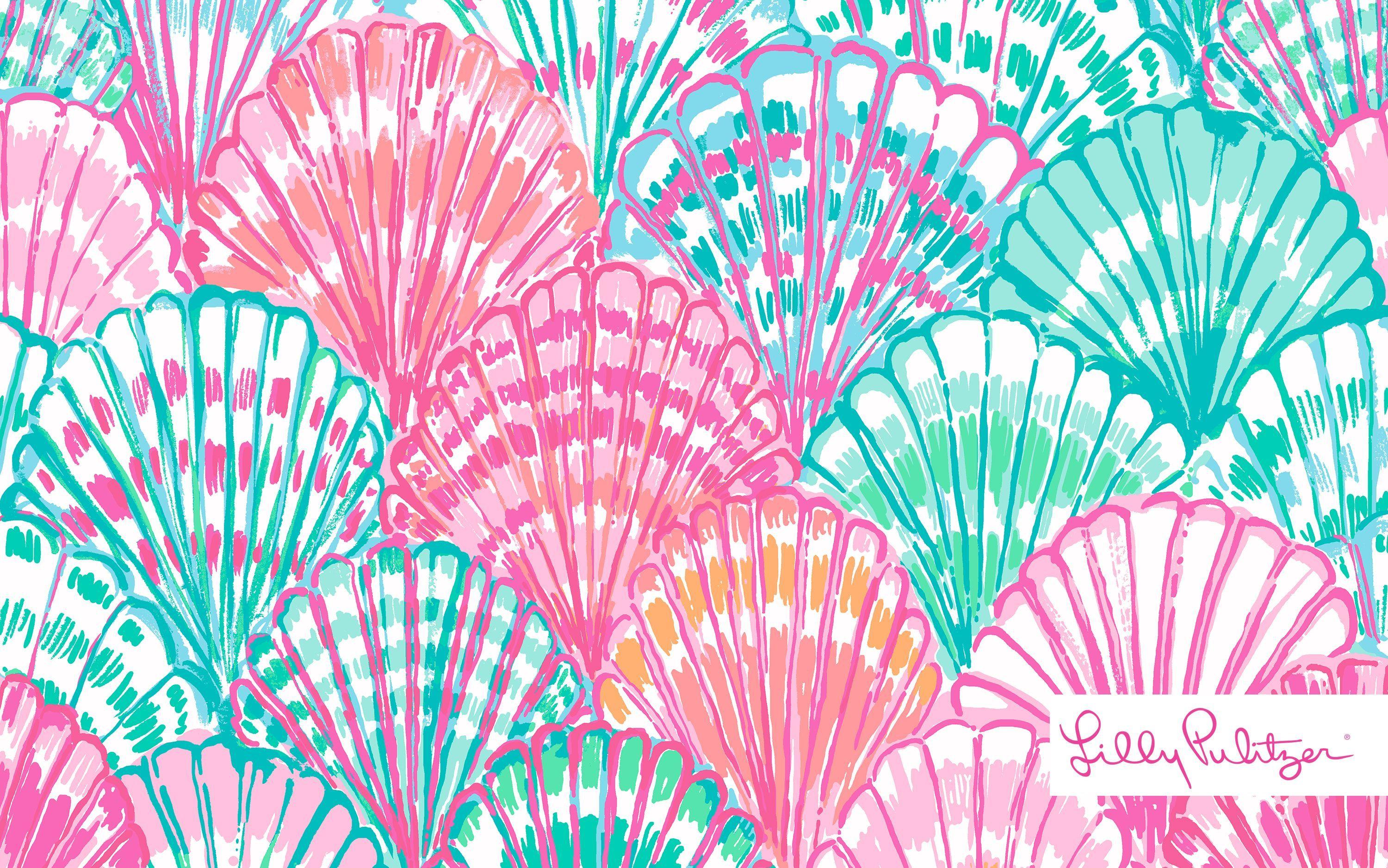 Download Pretty pink and green patterned Lilly Pulitzer Iphone Wallpaper   Wallpaperscom