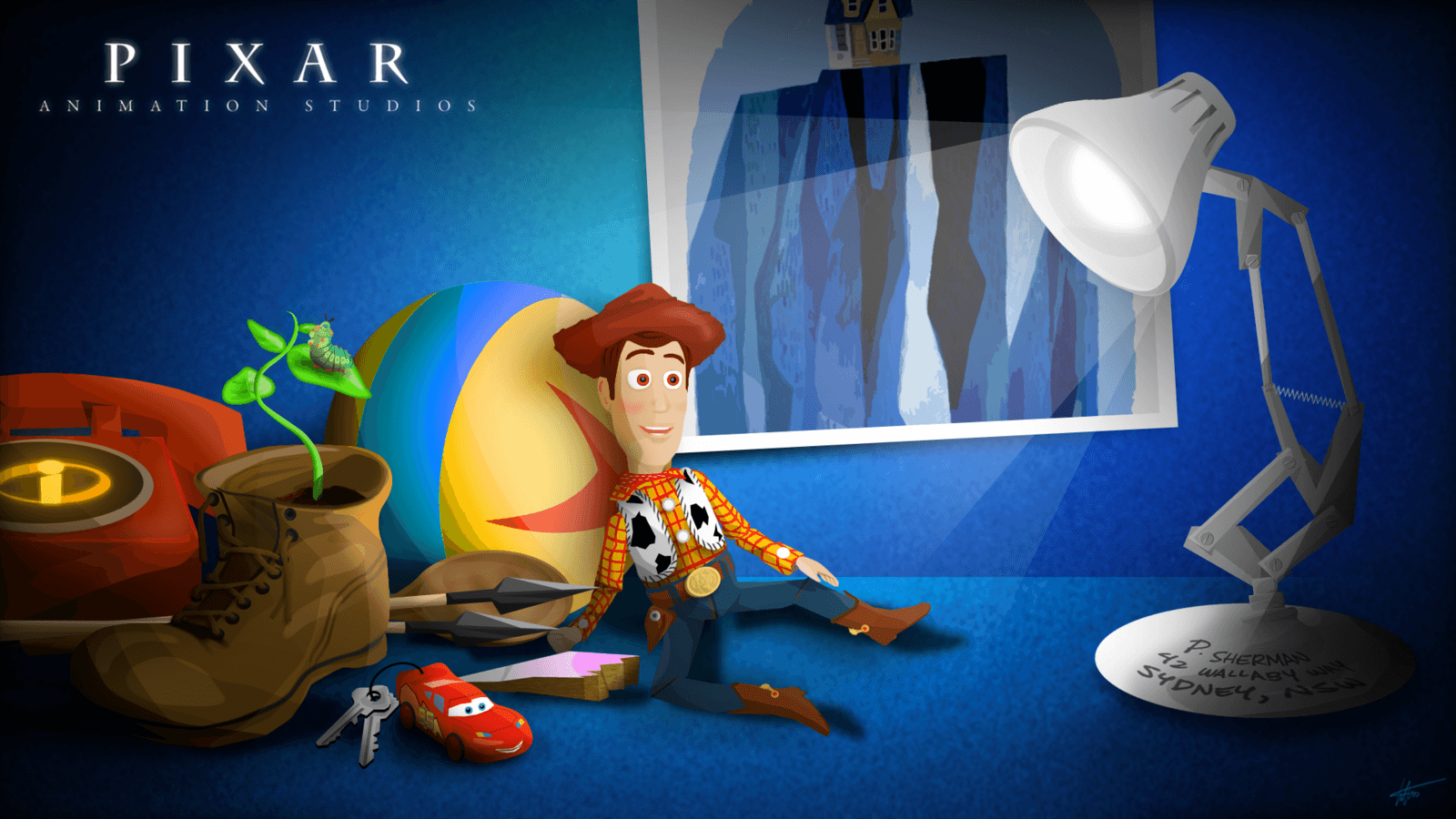1600x900 Up Pixar Wallpaper