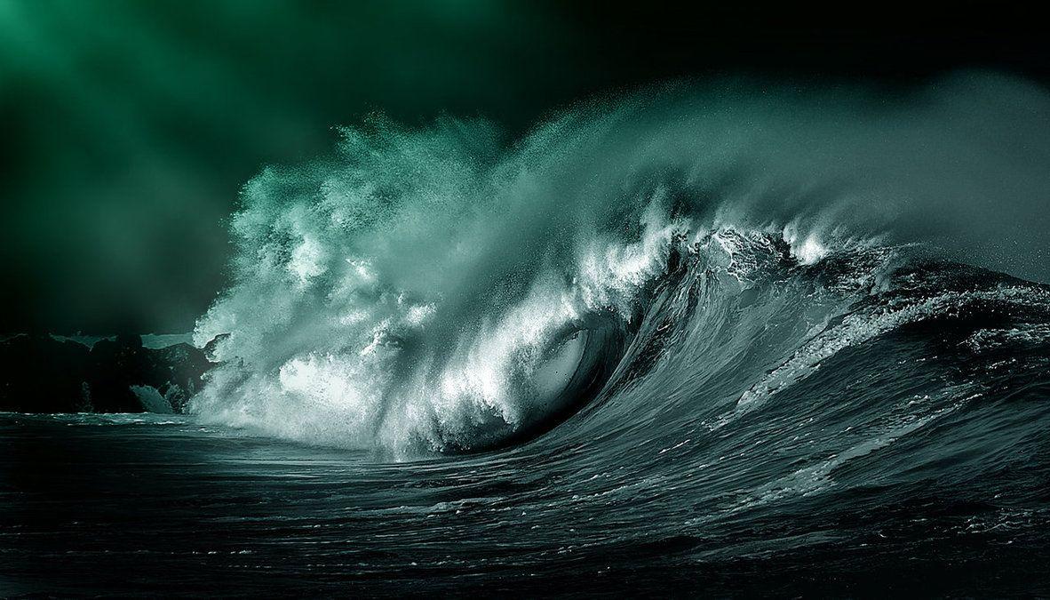 dark ocean waves screensaver