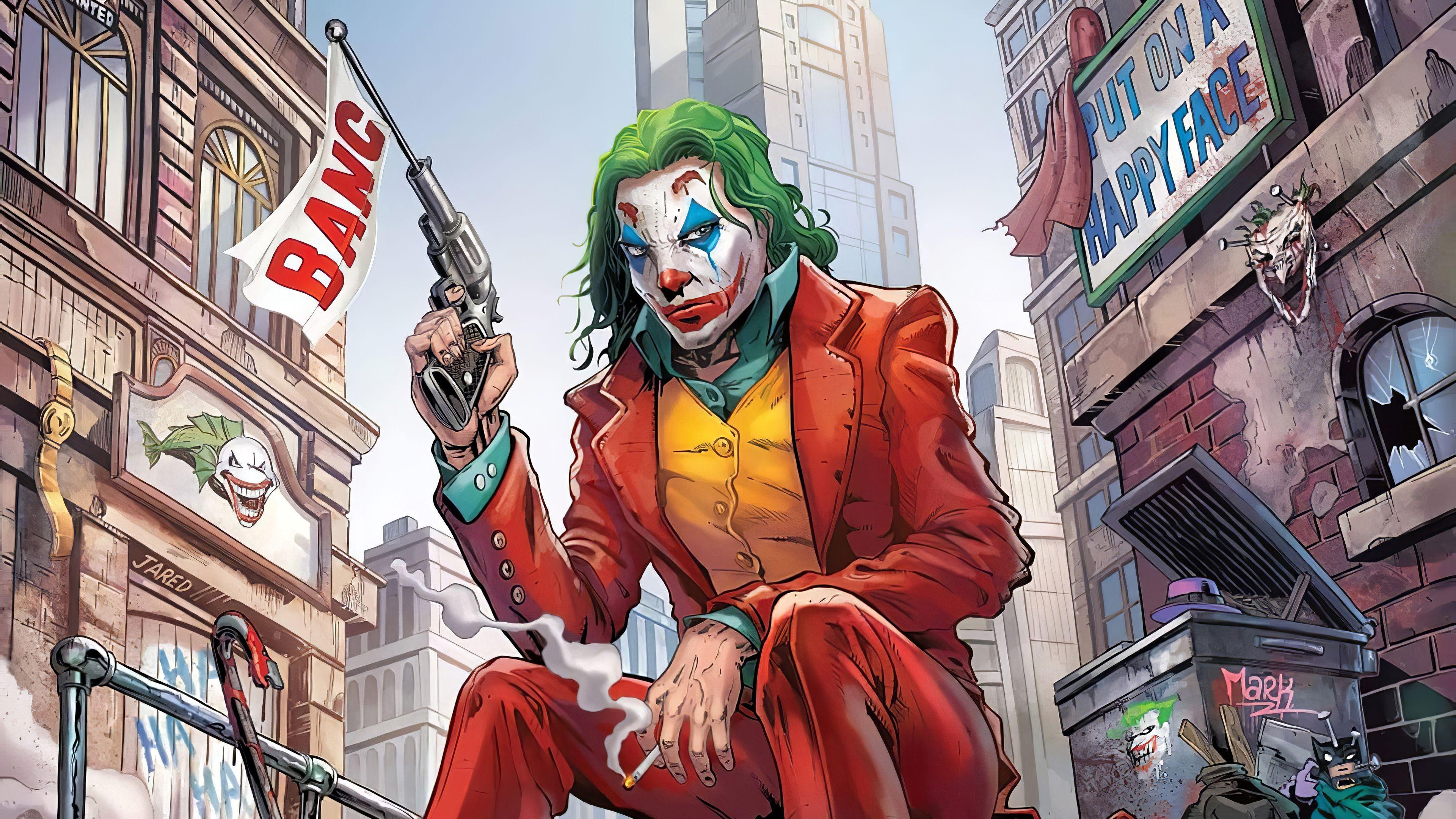 3840x2160 Joker Comic 4K Wallpaper, HD Superheroes 4K Wallpaper, Image