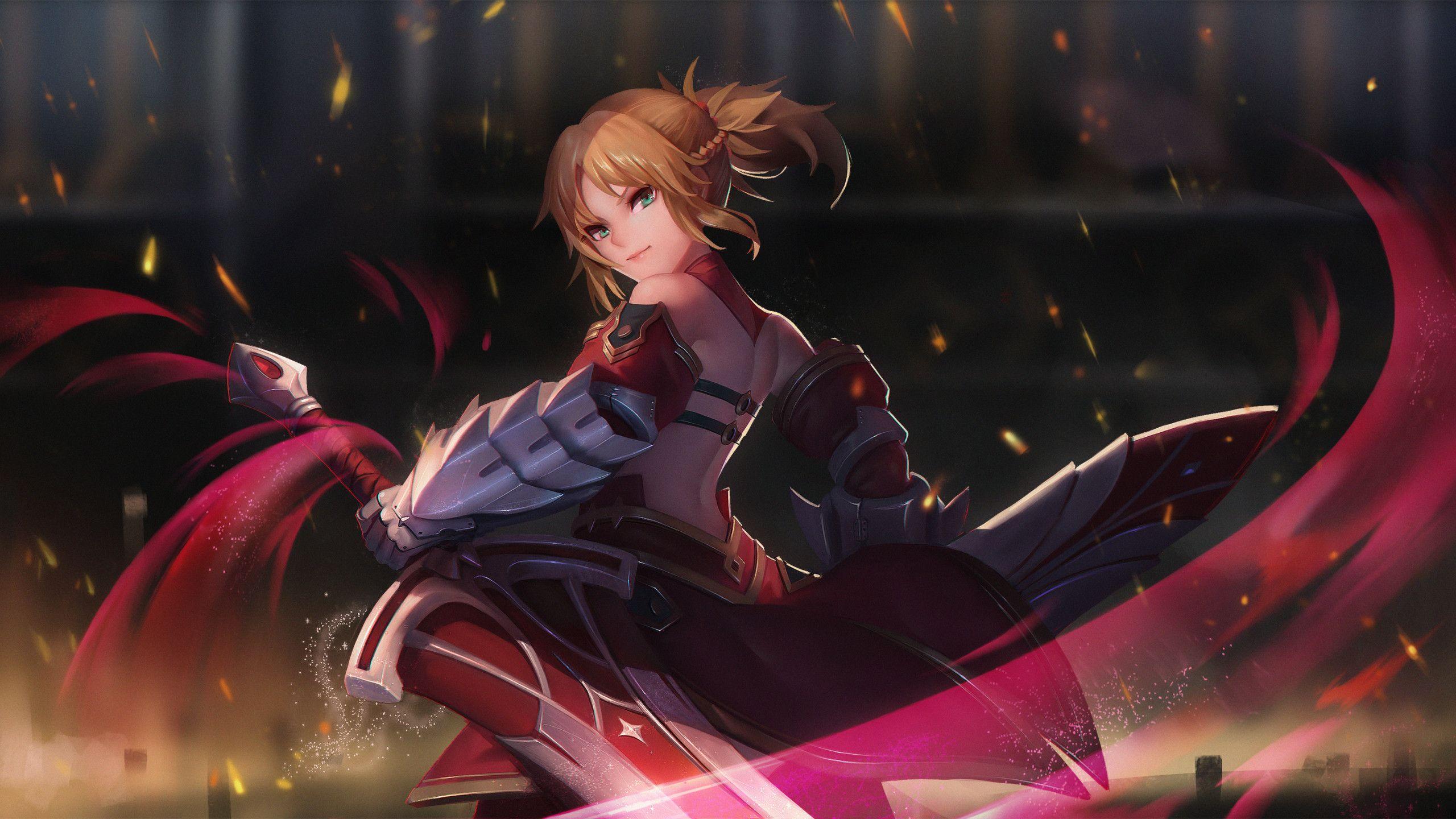 2560x1440 Saber Of Red Fate Grand Order 1440P Resolution HD 4k