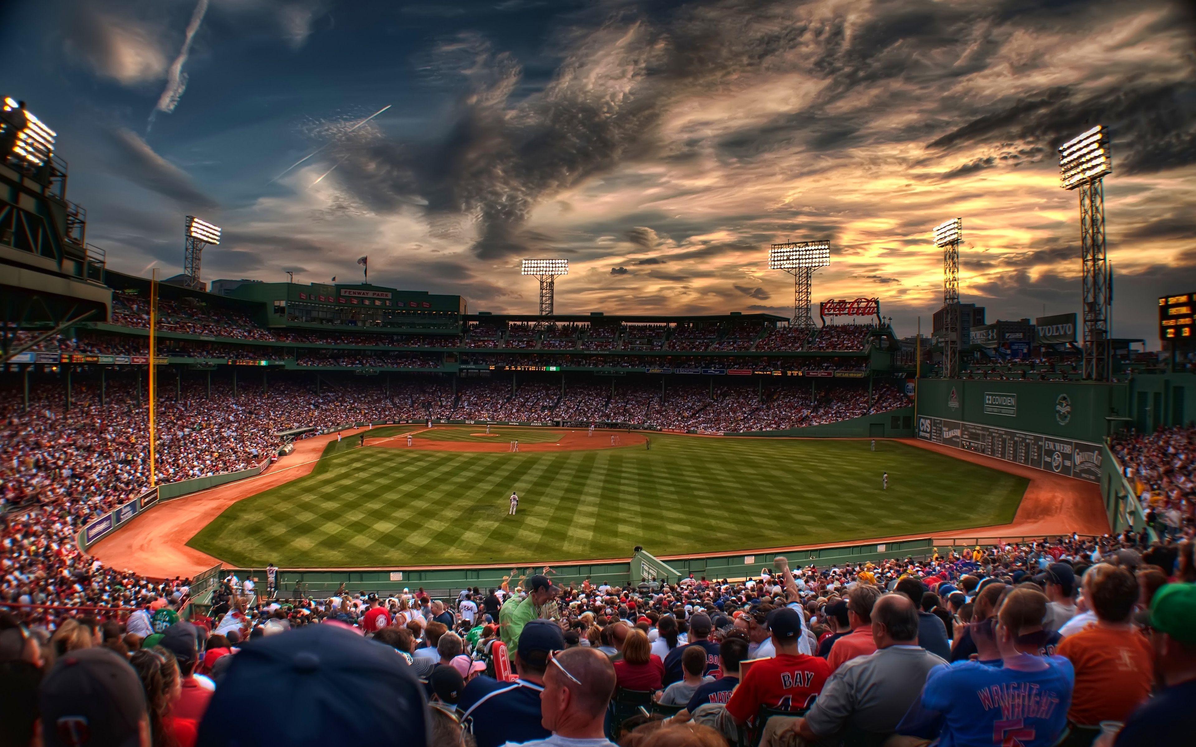 3840x2400 Download Boston Red Sox Fabric Logo Wallpaper For Samsung Galaxy