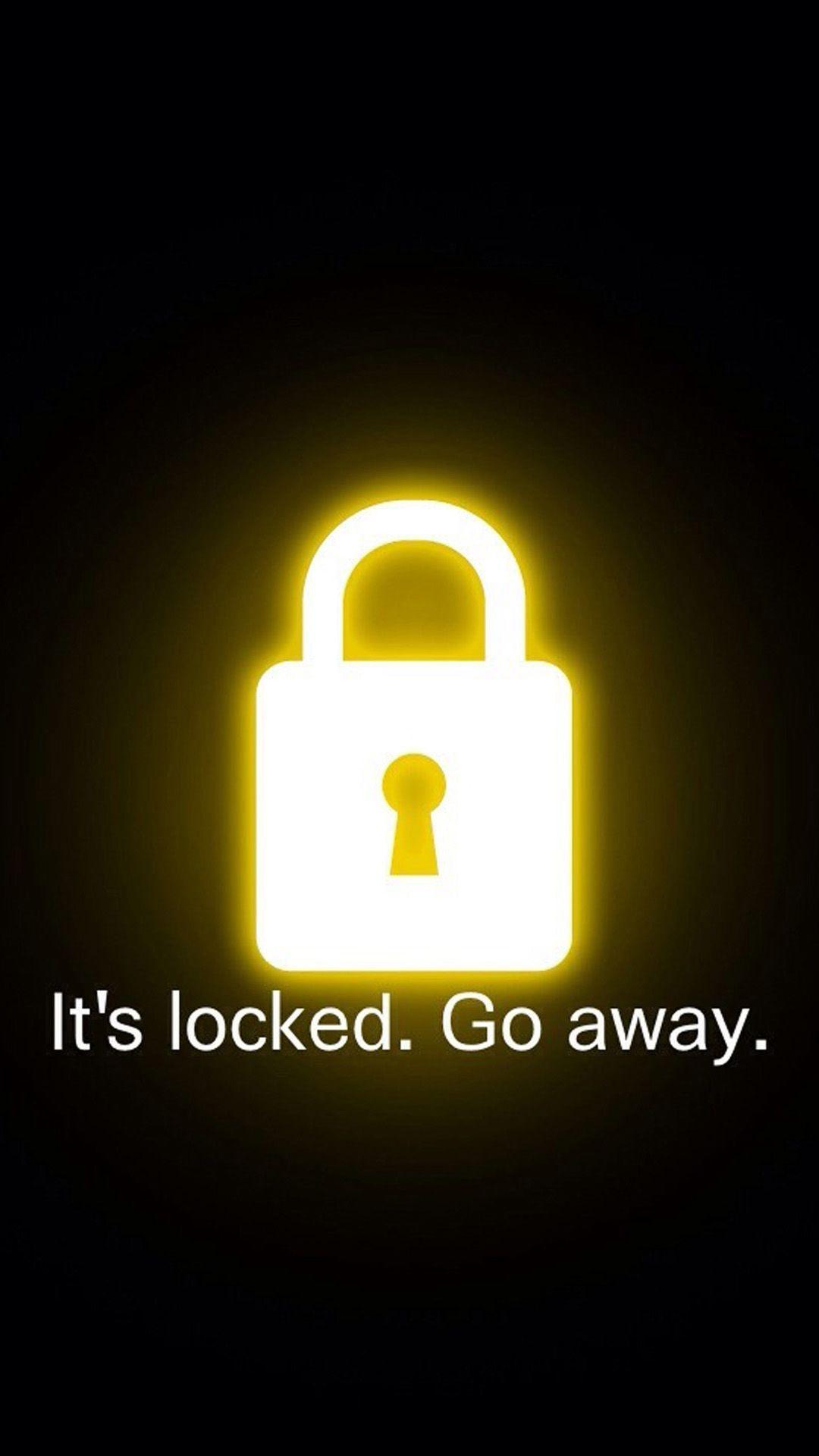 1080x1920 Go Away Its Locked Wallpaper .