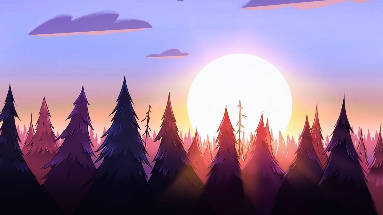 Animated Sunset Wallpaper
