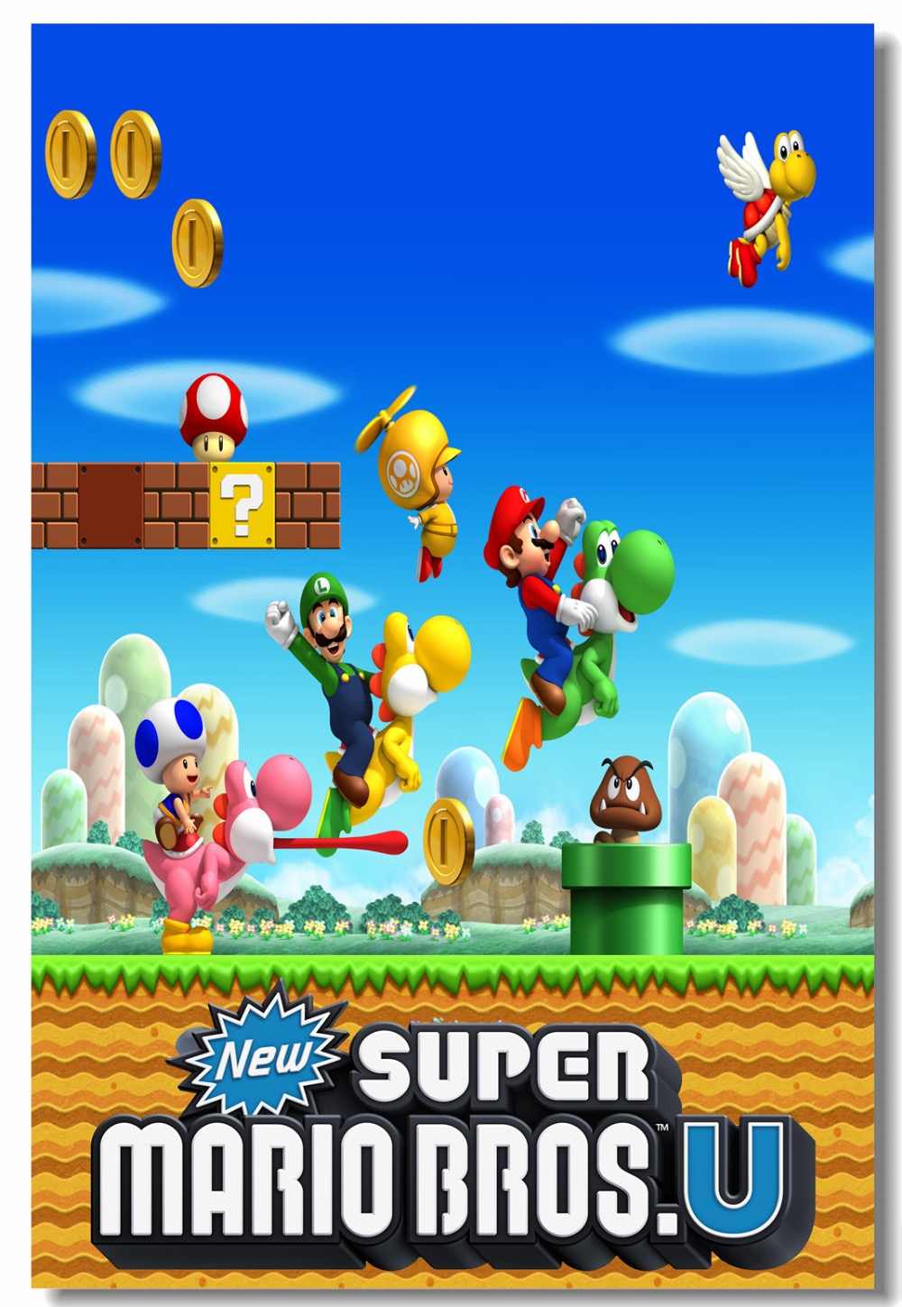 1000x1449 Custom Canvas Wall Decor Super Mario Bros 2 Poster Super Mario