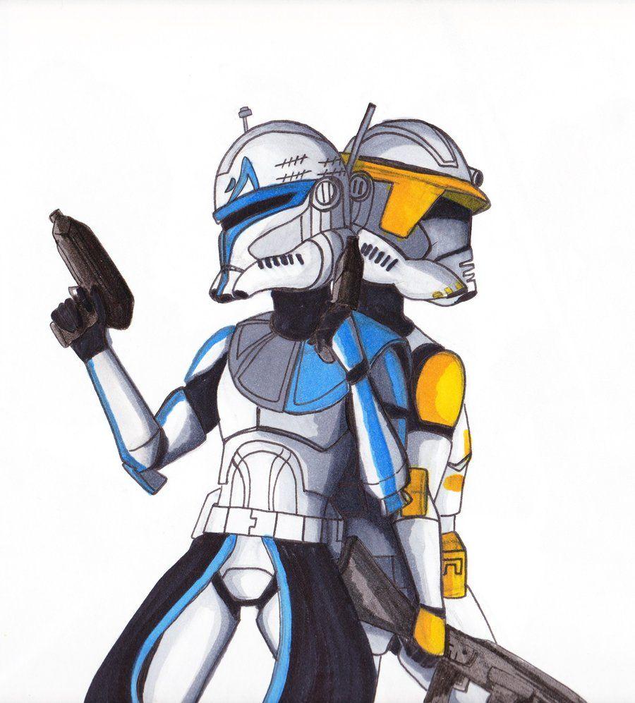 900x997 Captain Rex and Commander Cody vs Marcus Fenix and Dom