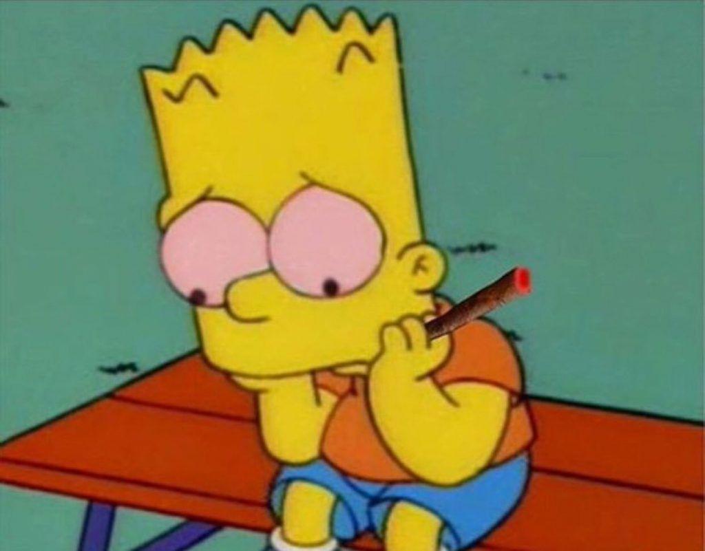 1024x801 Cartoon Characters Smoking Weed Wallpaper