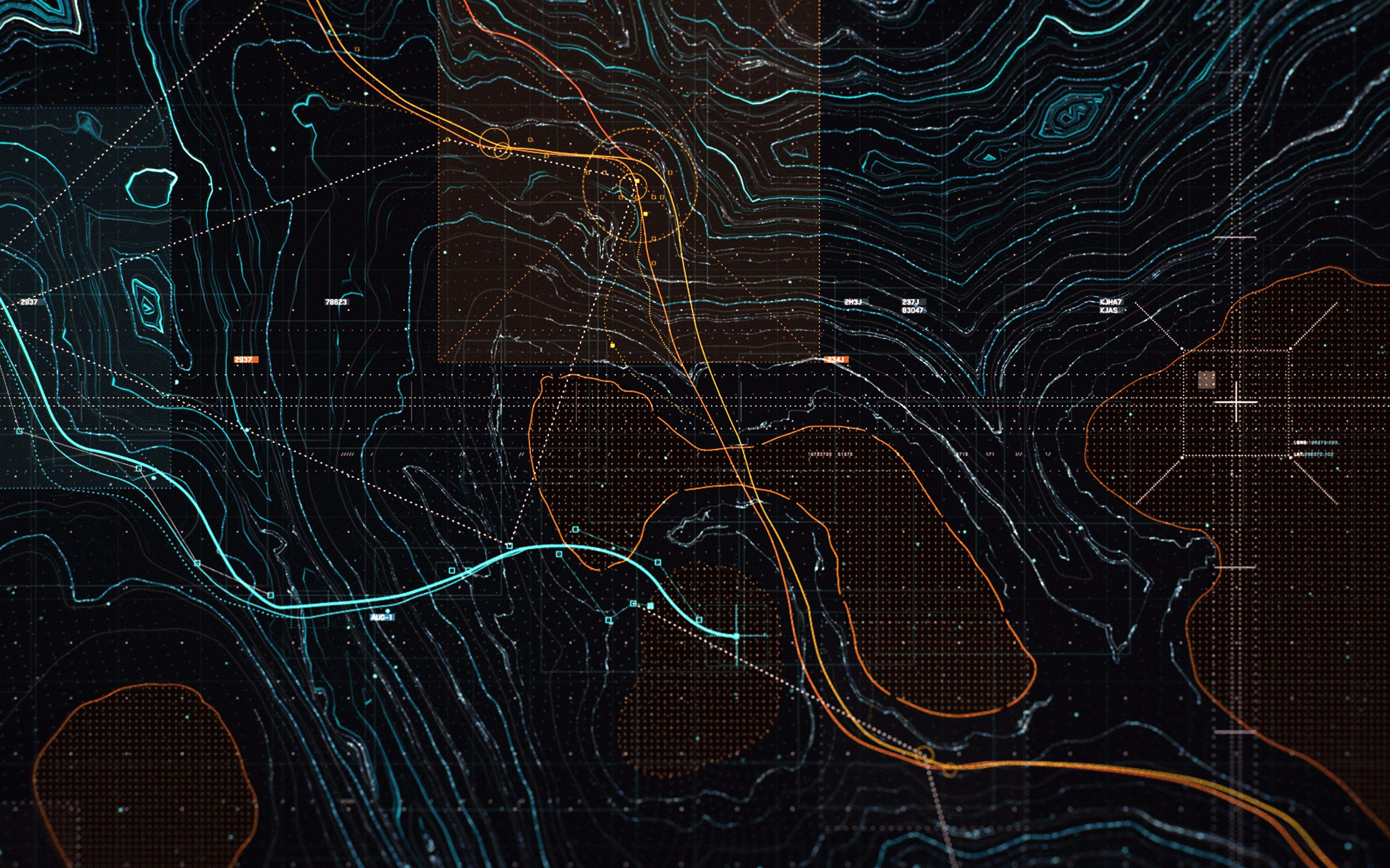 3840x2400 Digital Art Dark Game Pattern Background Wallpaper