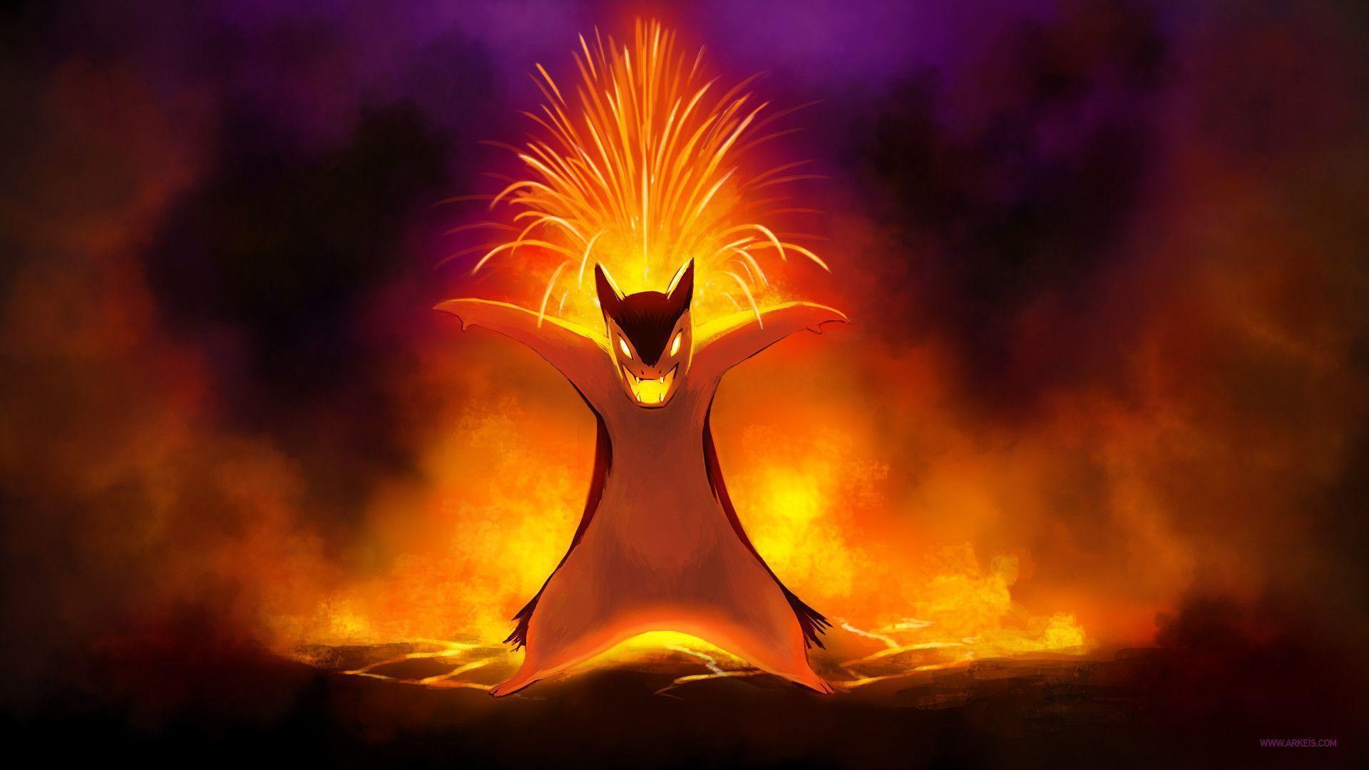 Typhlosion the Volcano Pokemon awesome fire cool pokemon HD wallpaper   Peakpx