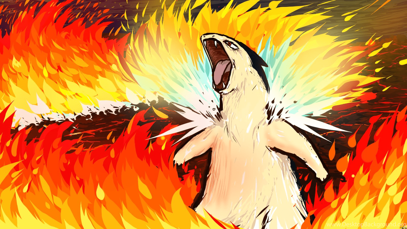 1600x900 Typhlosion Desktop Background