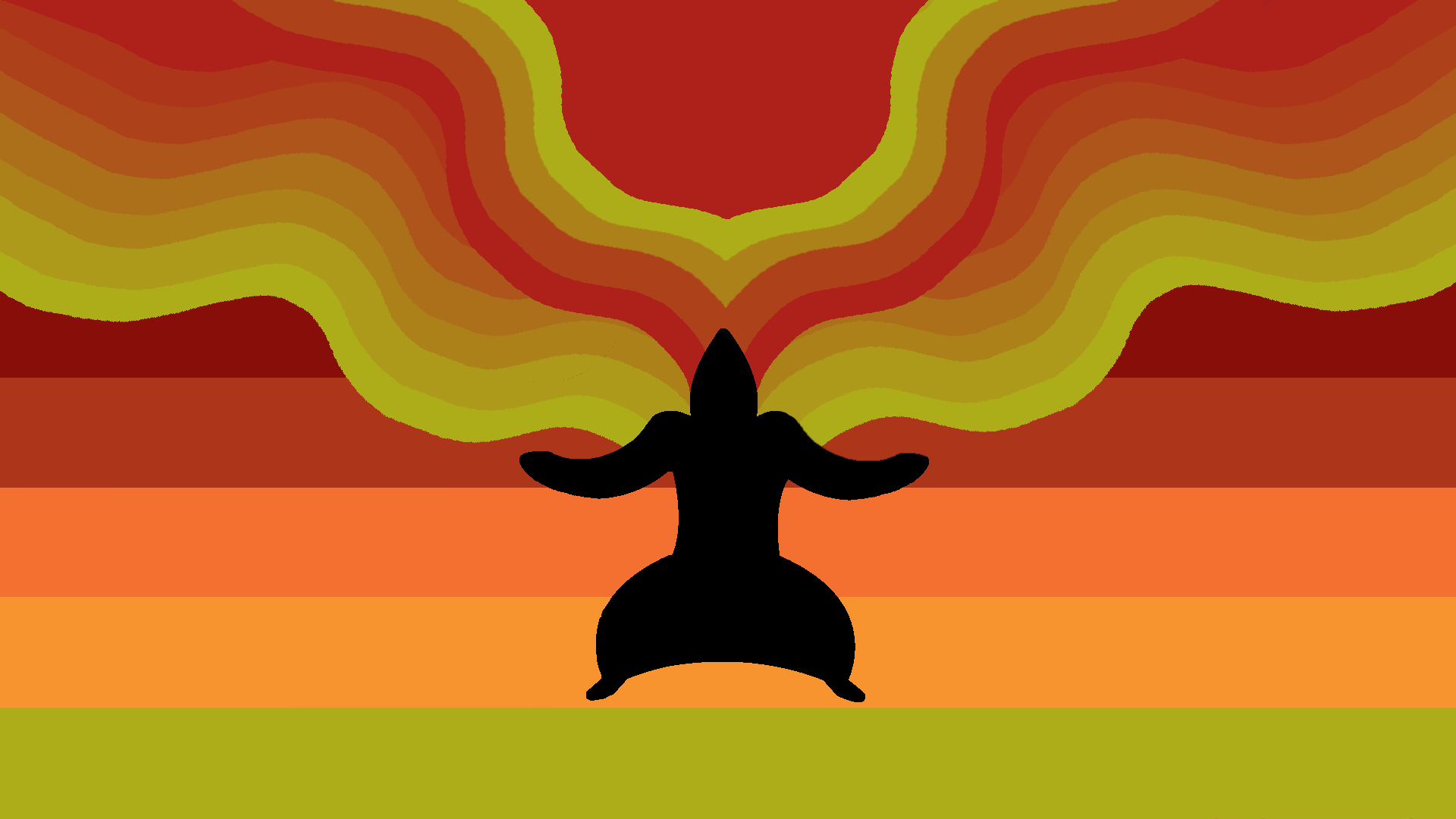 1920x1080 My attempt at a Typhlosion wallpaper [1920x1080][OC]